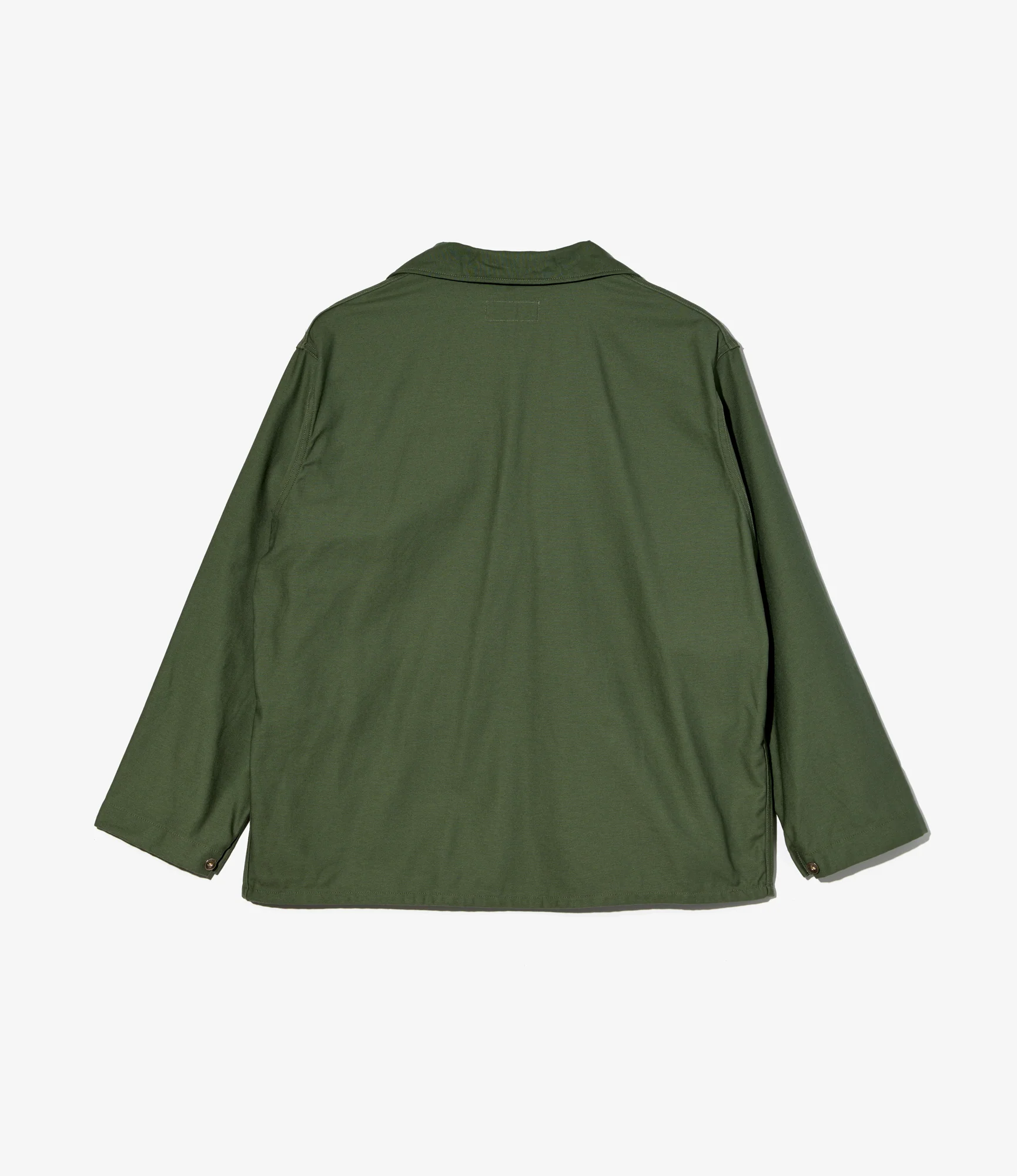 Utility Jacket - Olive Cotton Reverse Sateen - Image 2