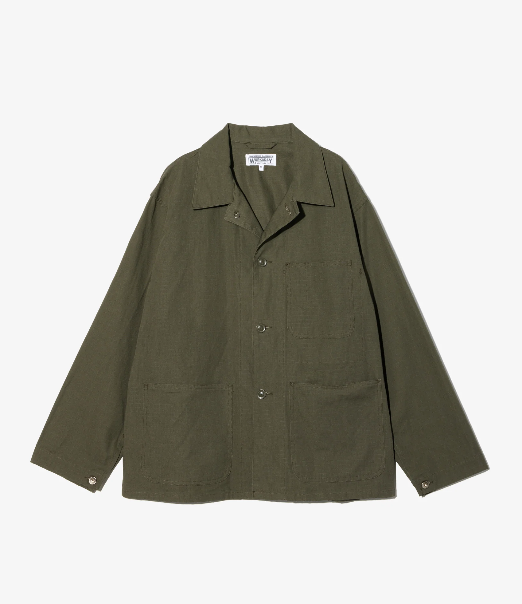 Utility Jacket - Olive Heavyweight Cotton Ripstop