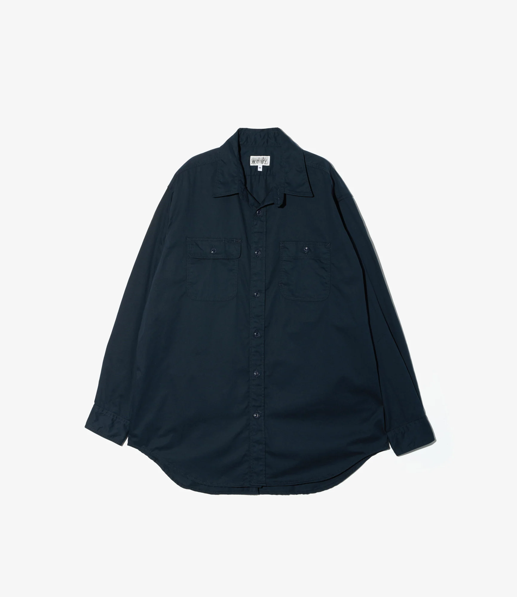 Utility Shirt - Navy Cotton Micro Sanded Twill