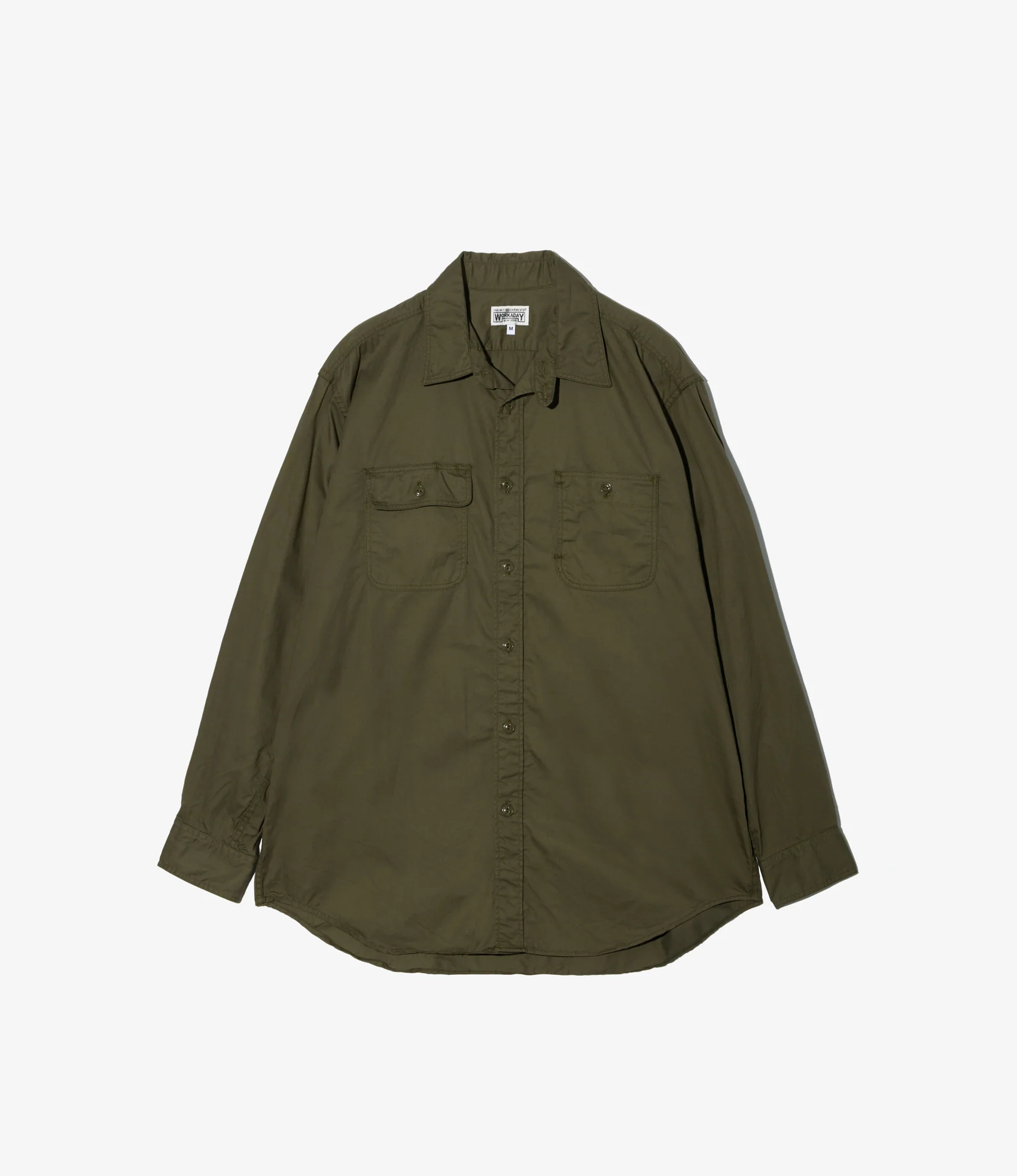Utility Shirt - Olive Cotton Micro Sanded Twill