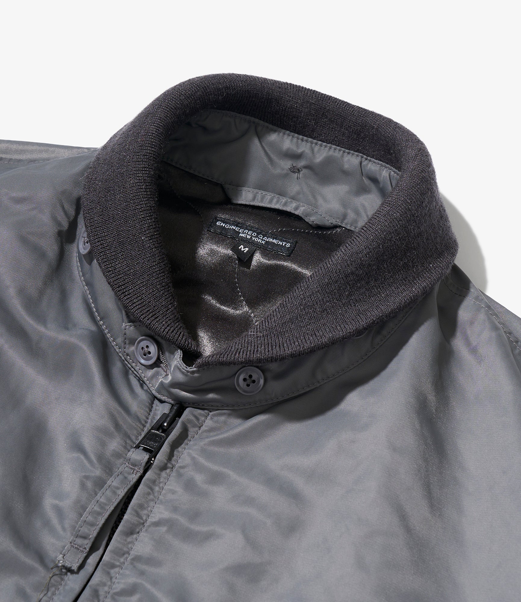 Engineered Garments x Hamilton - LL Jacket - Gunmetal Flight Satin Nylon - Image 5