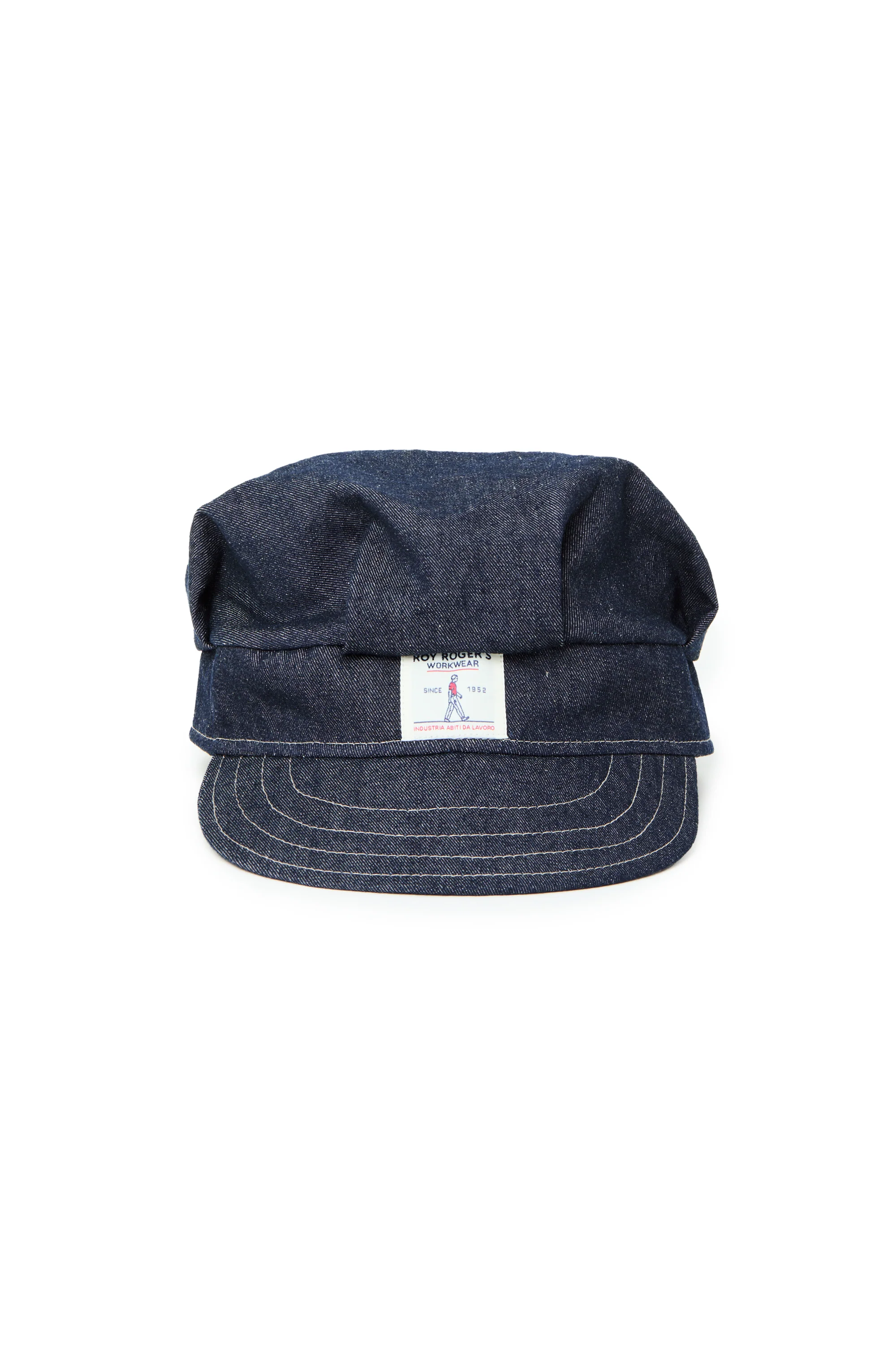 EG x Roy Roger's Workwear- Railroad Cap - Indigo Denim Rinse