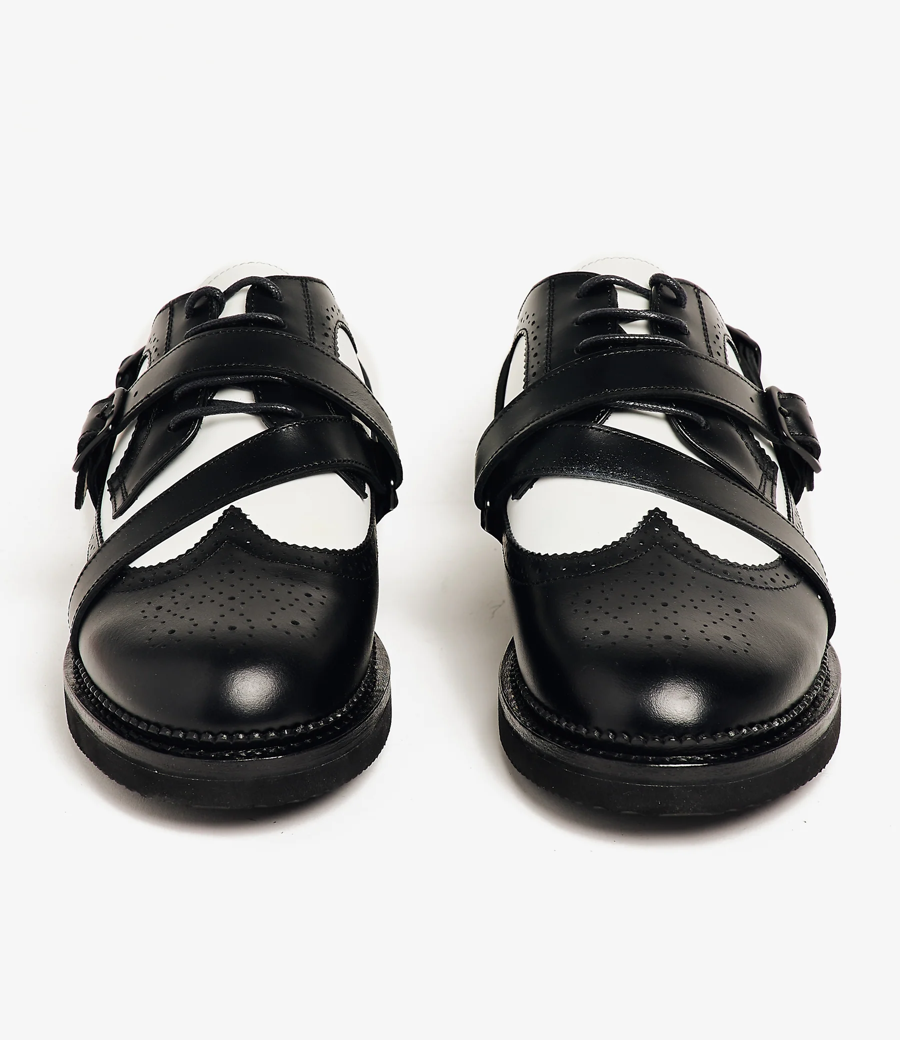 EG x Suicoke - Strap Wingtip Shoes - Black / White - Image 3