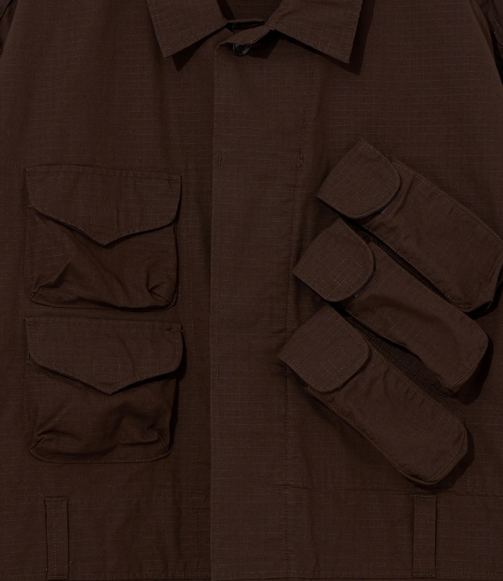 EGxBeams+ | Pradio Jacket | Brown Cotton Ripstop - Image 3