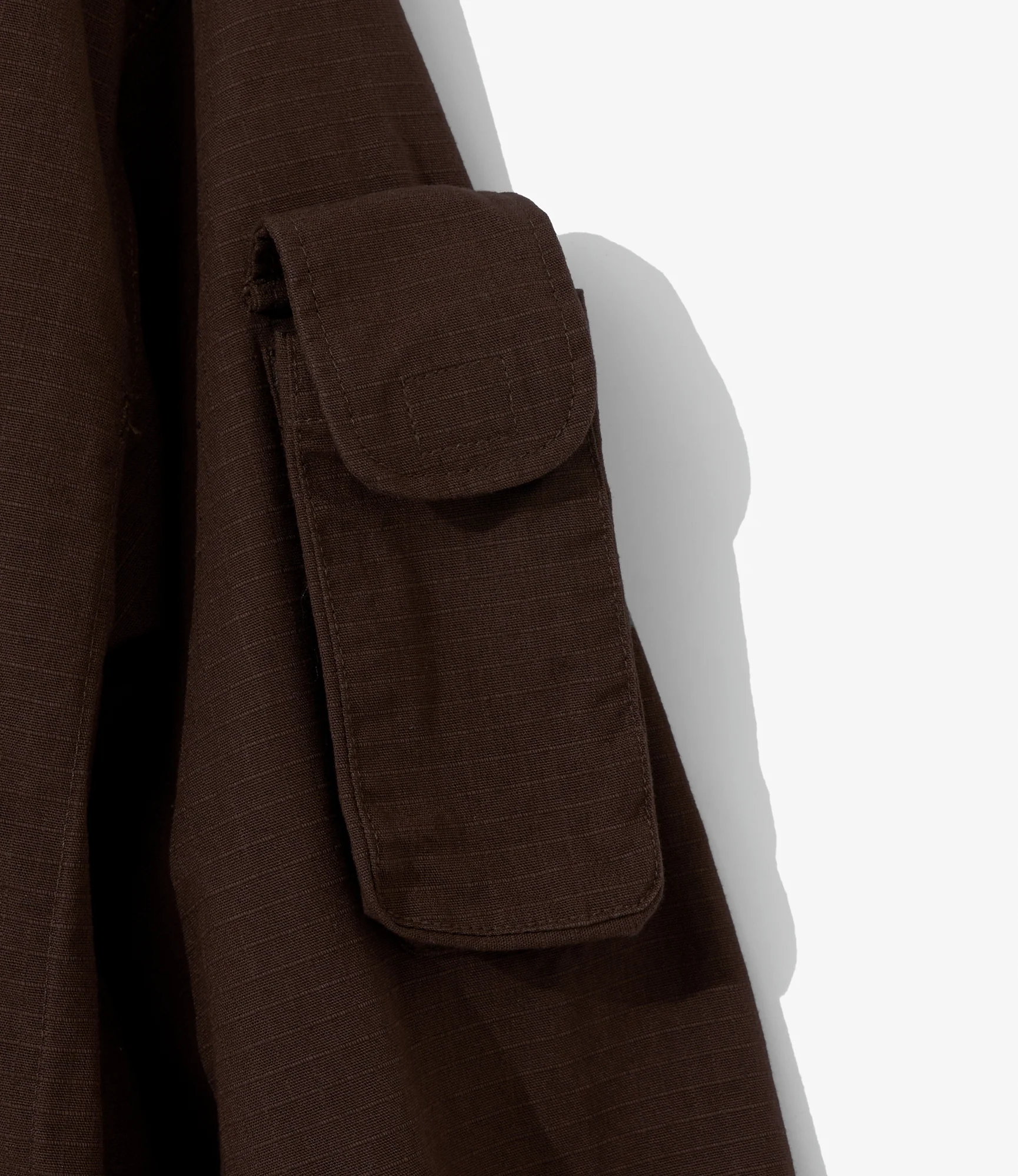 EGxBeams+ | Pradio Jacket | Brown Cotton Ripstop - Image 4