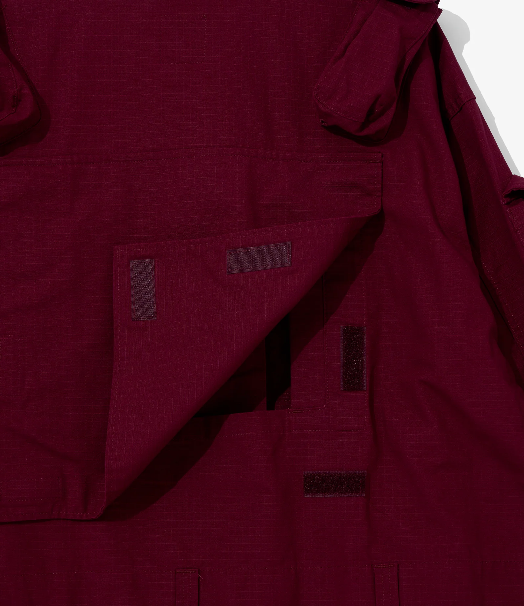 EGxBeams+ | Pradio Jacket | Burgundy Cotton Ripstop - Image 6