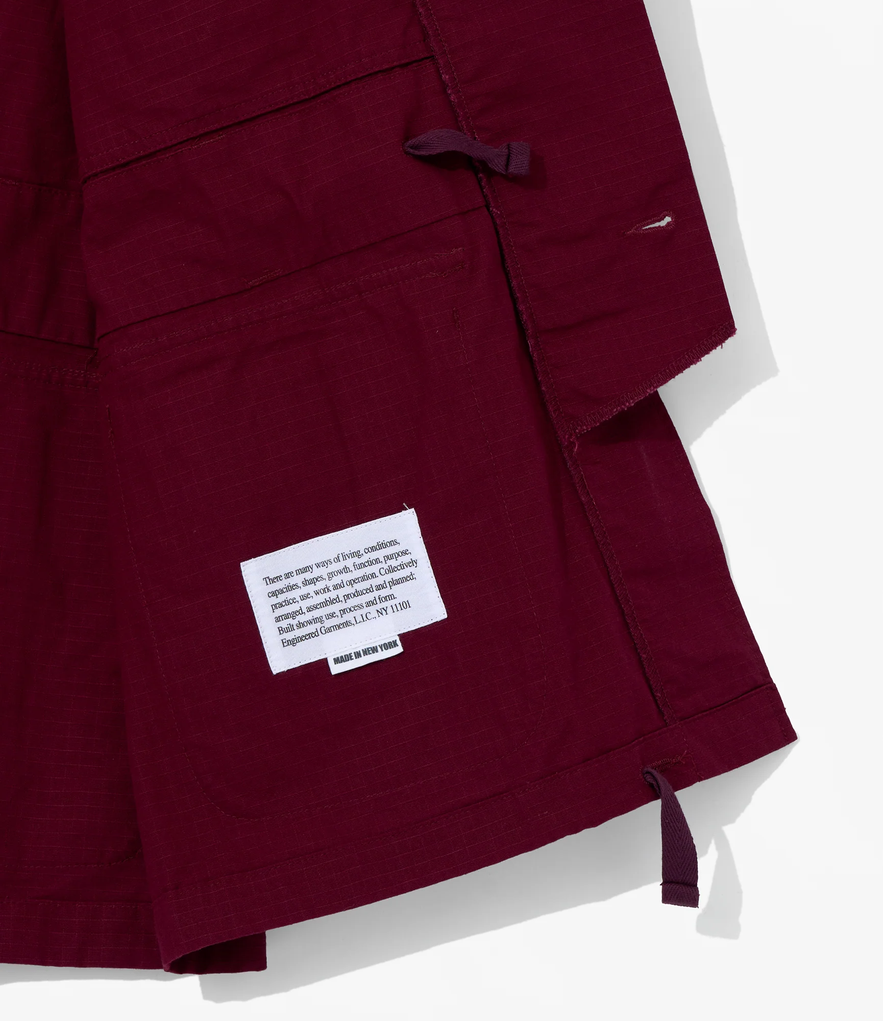 EGxBeams+ | Pradio Jacket | Burgundy Cotton Ripstop - Image 7