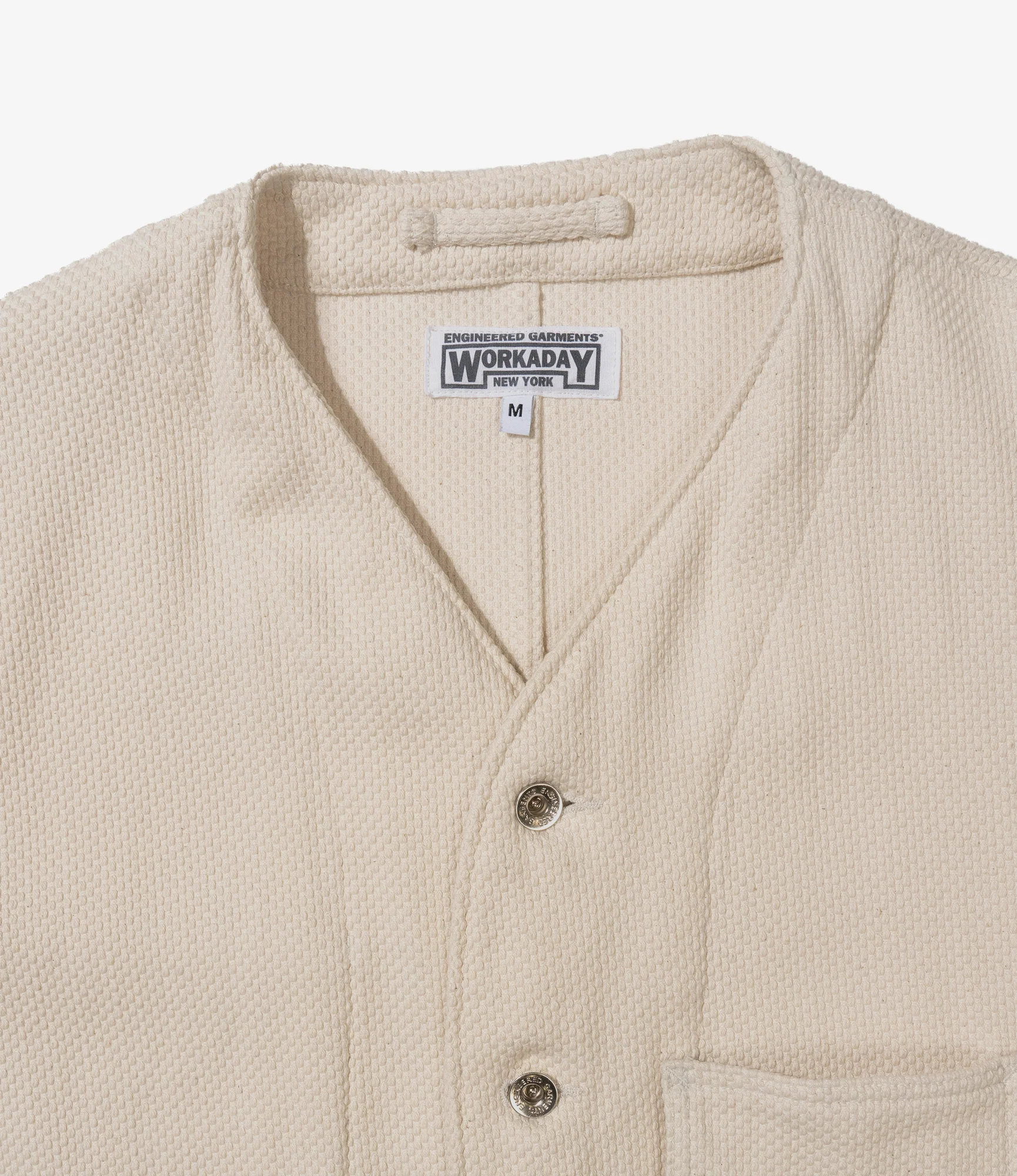 Engineer Short Jacket - Natural Cotton Heavy Basketweave - Image 3