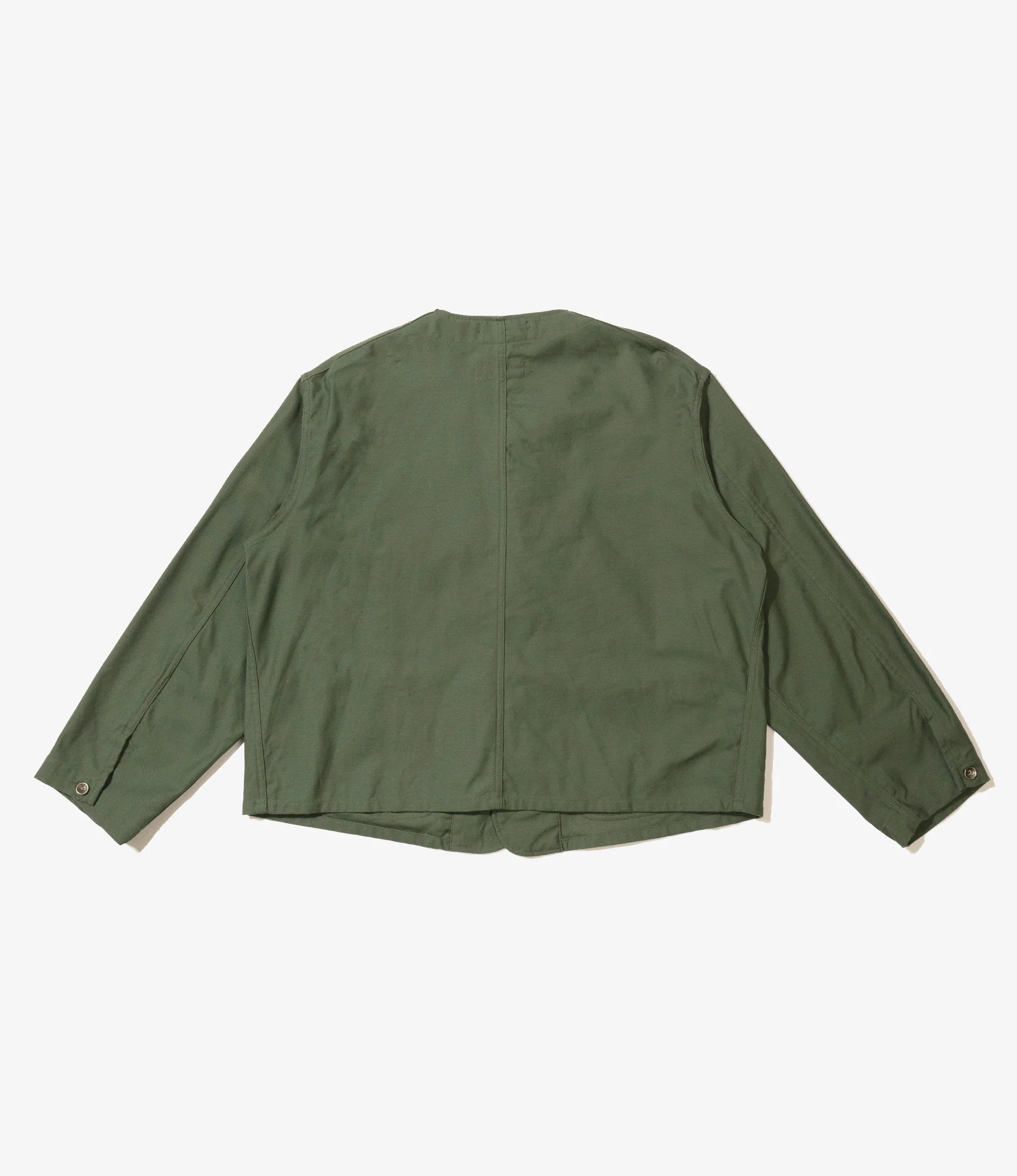 Engineer Short Jacket - Olive Cotton Reverse Sateen - Image 2