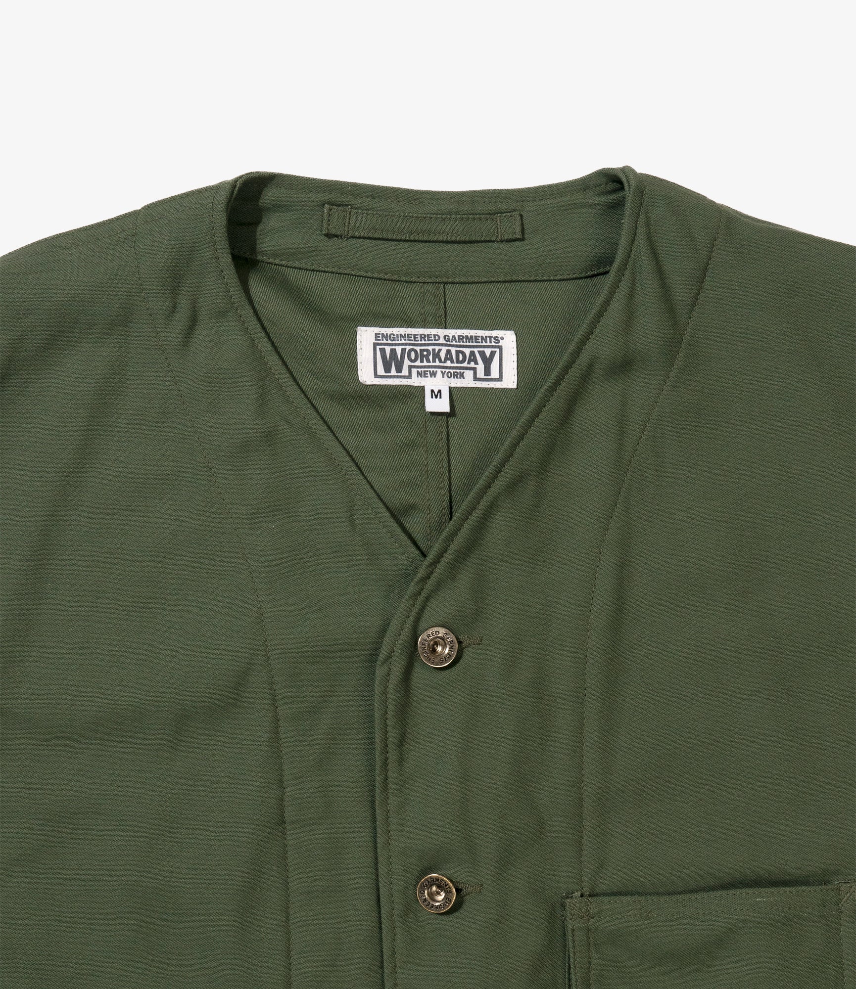 Engineer Short Jacket - Olive Cotton Reverse Sateen - Image 3