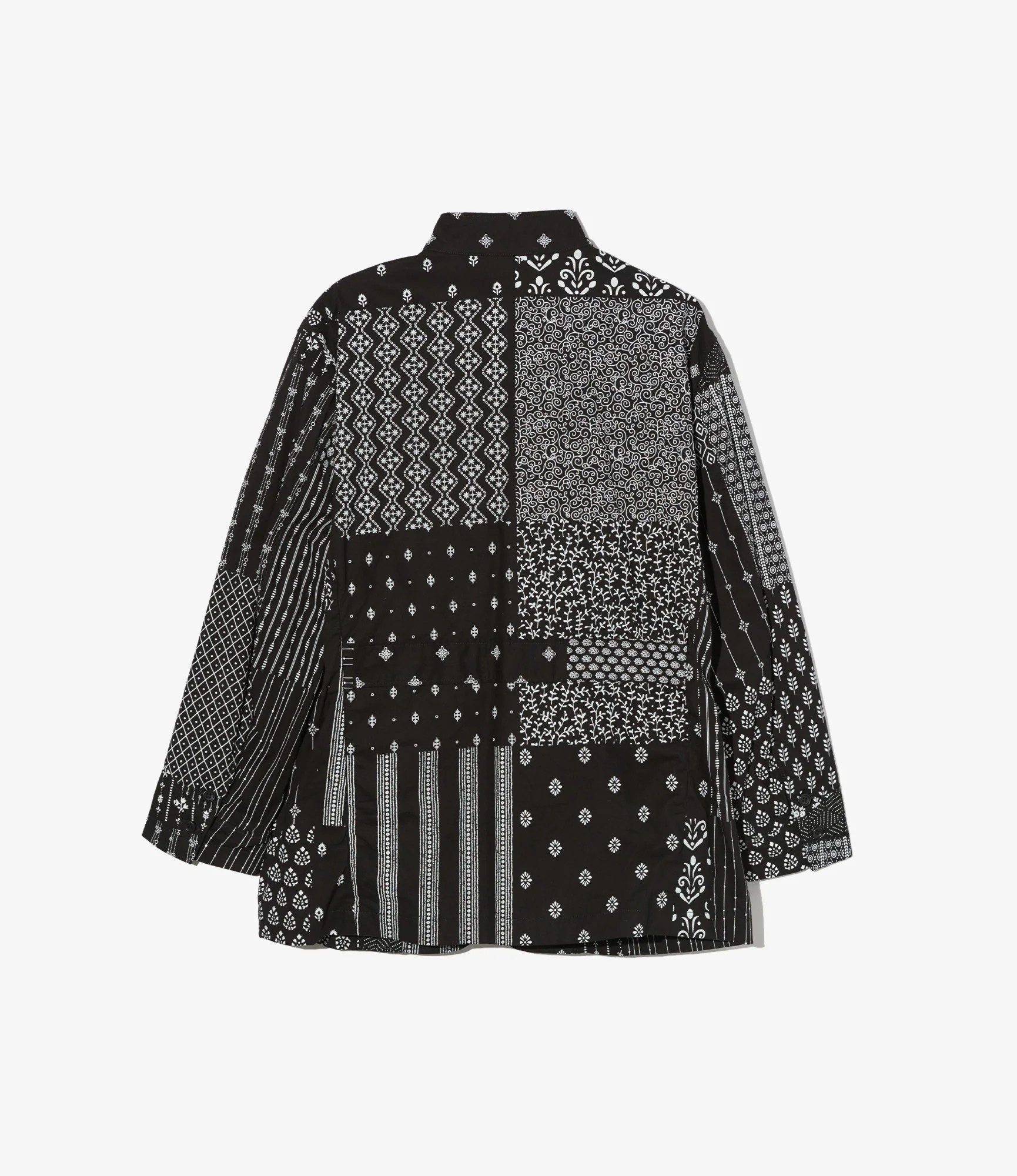 AN Jacket - Black/White Cotton Patchwork - Image 2