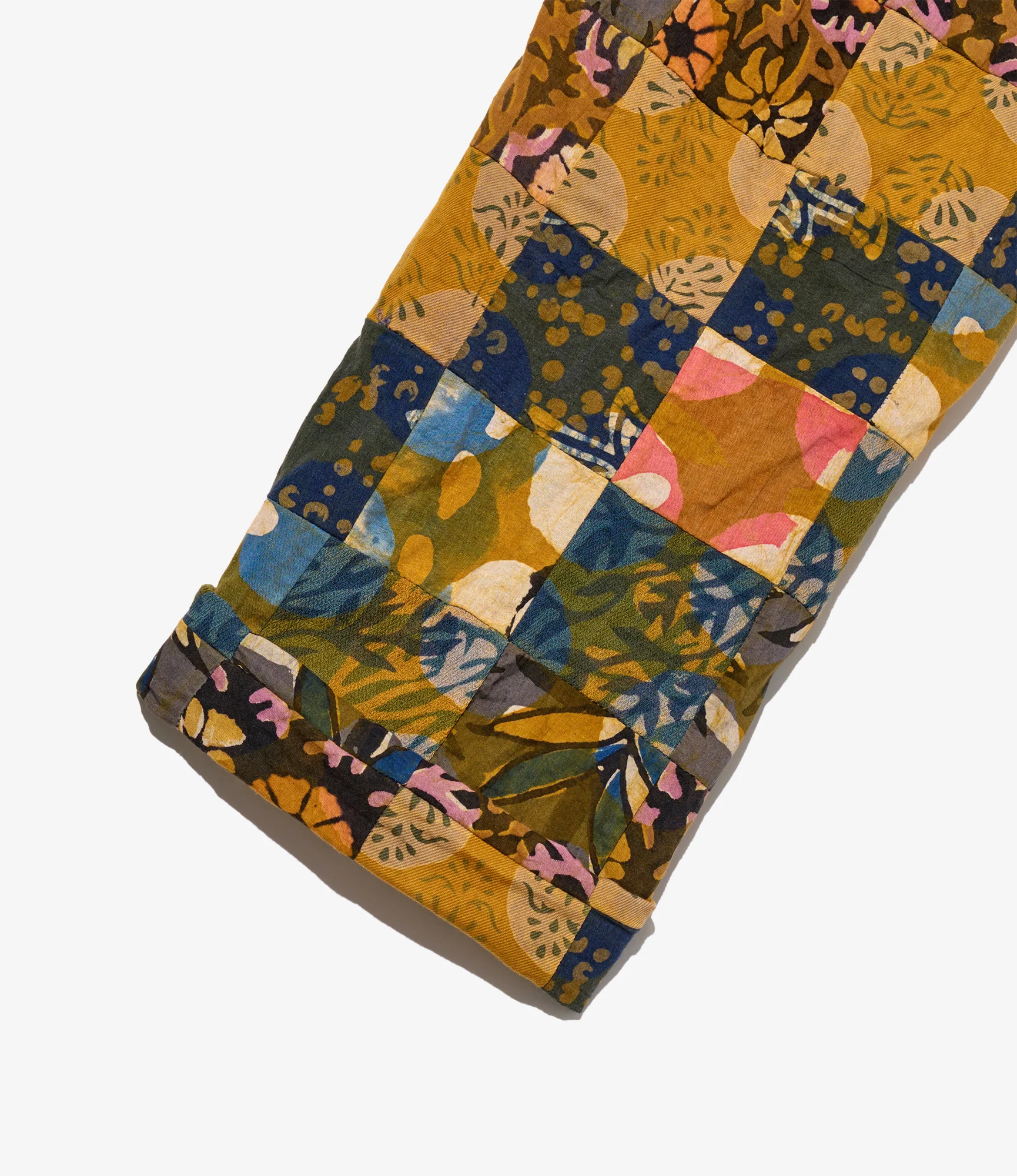Andover Pant - Olive Cotton Multi Pattern Patchwork - Image 3