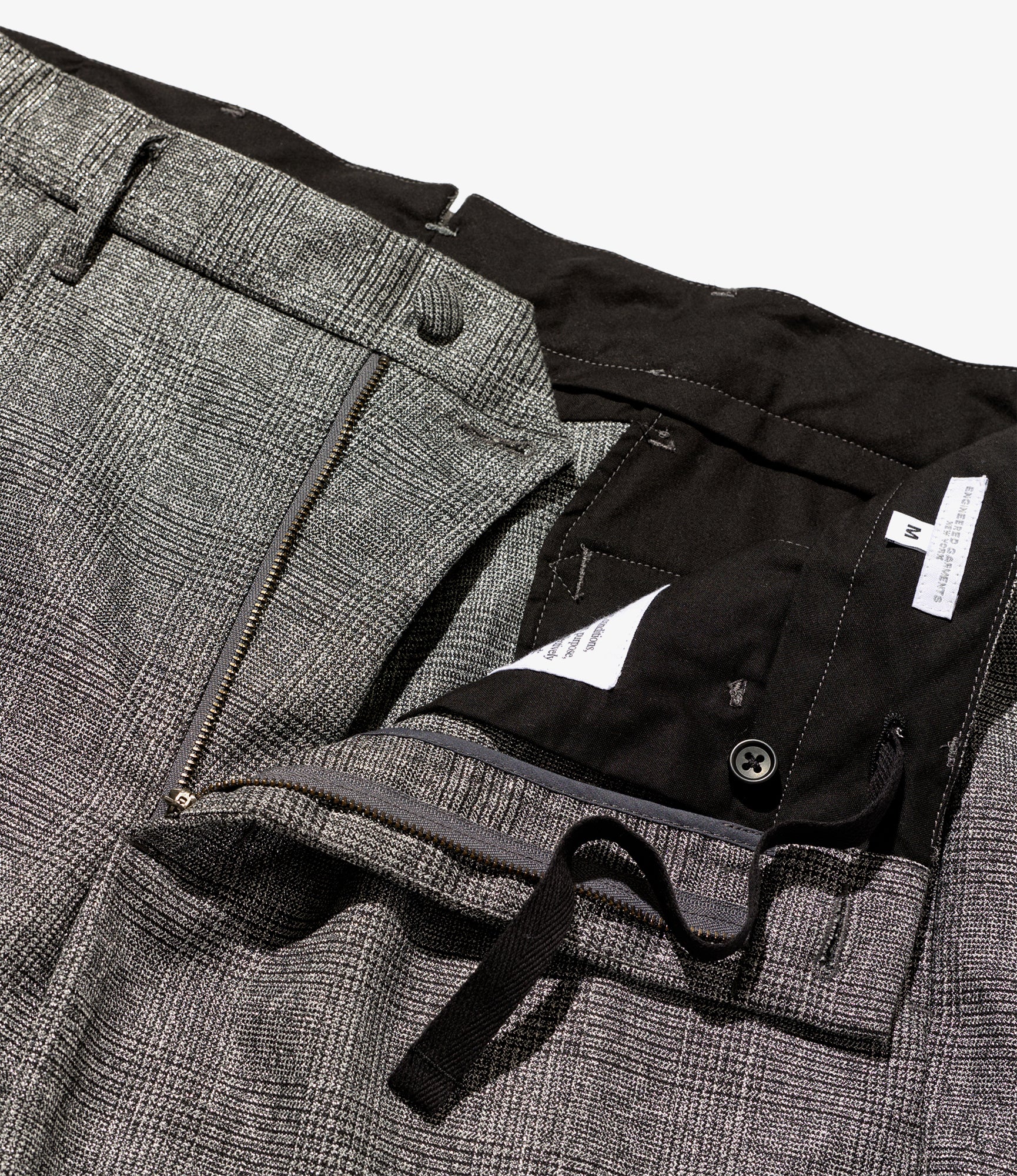 Andover Pants - Dk. Grey Polyester Lurex Glen Plaid - Image 4