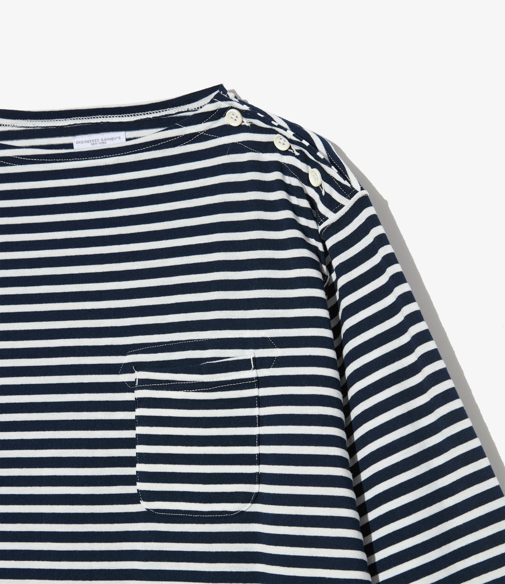 Basque Shirt - Navy/White PC Stripe Jersey - Image 3