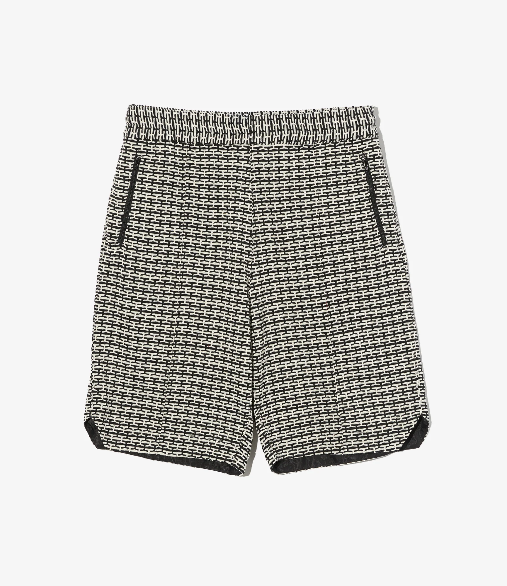 BB Shorts - Black/White CP Horizontal Knit Jq.