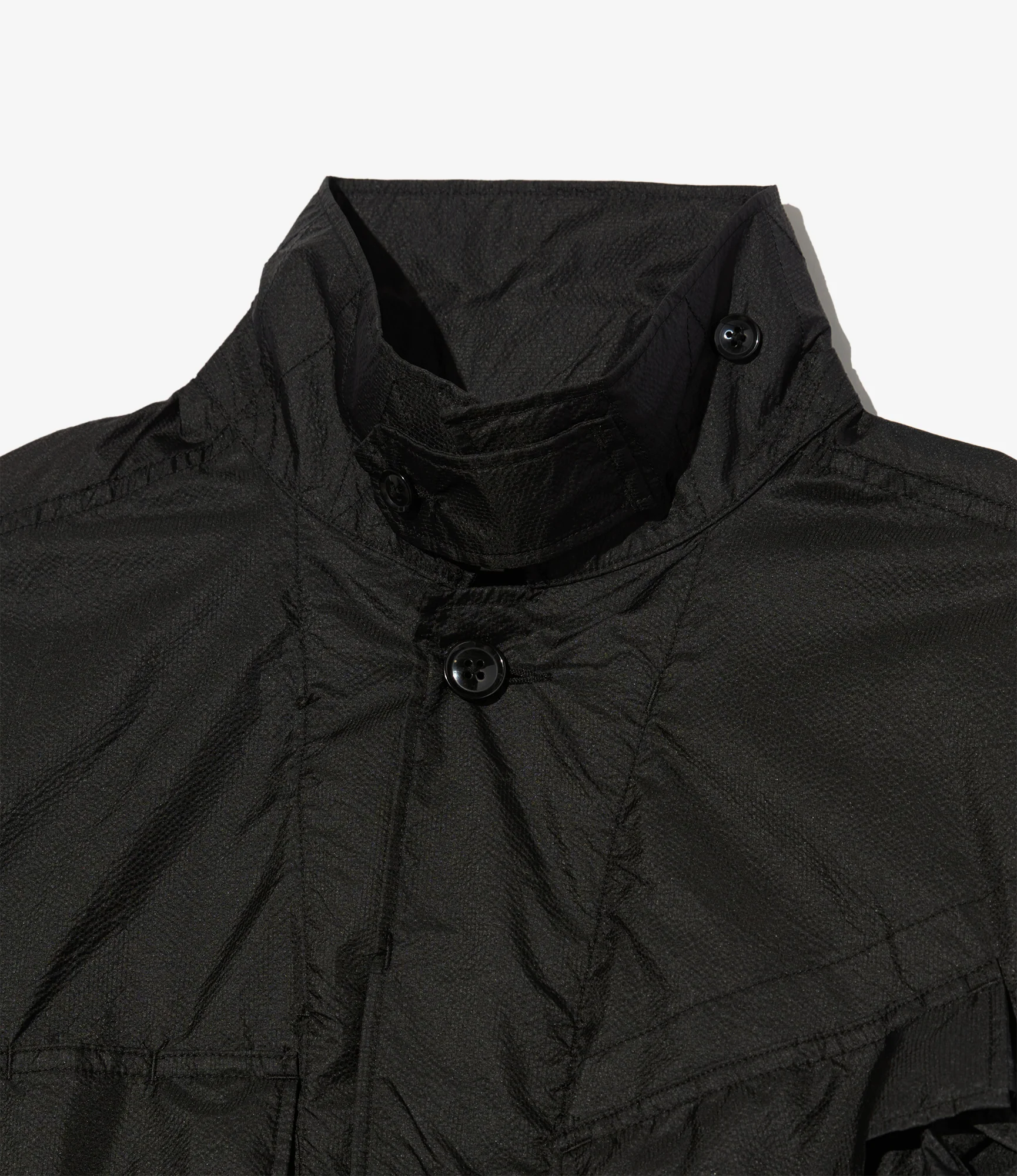 BDU Jacket - Black Nylon Micro Ripstop - Image 3