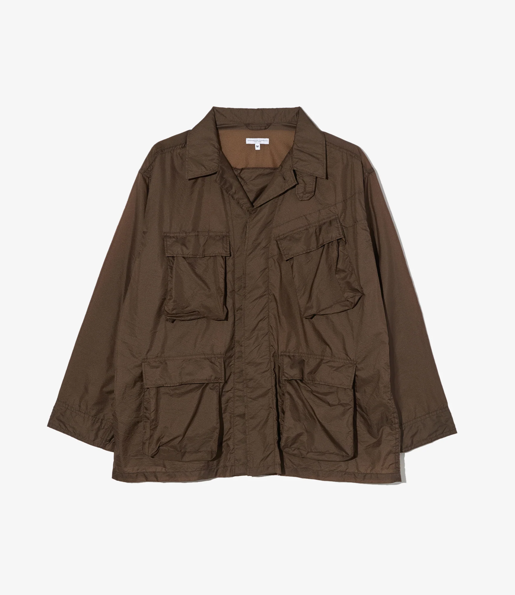 BDU Jacket - Brown Nylon Micro Ripstop