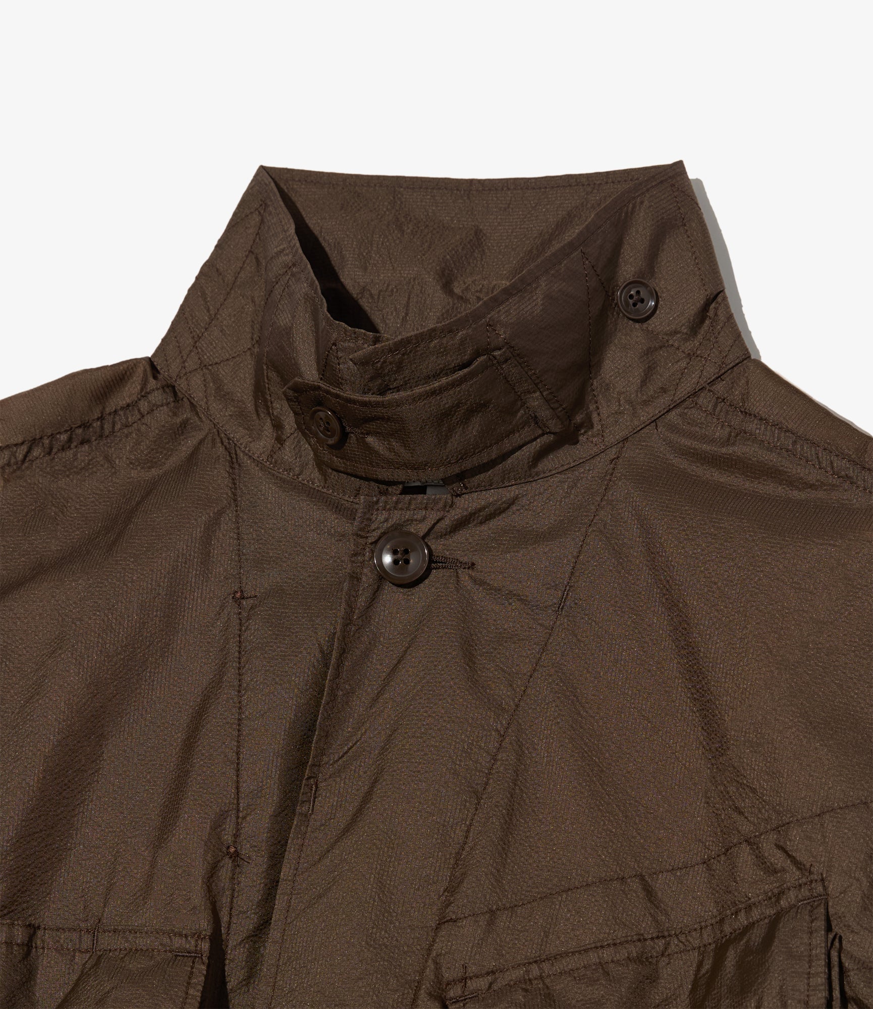BDU Jacket - Brown Nylon Micro Ripstop - Image 3