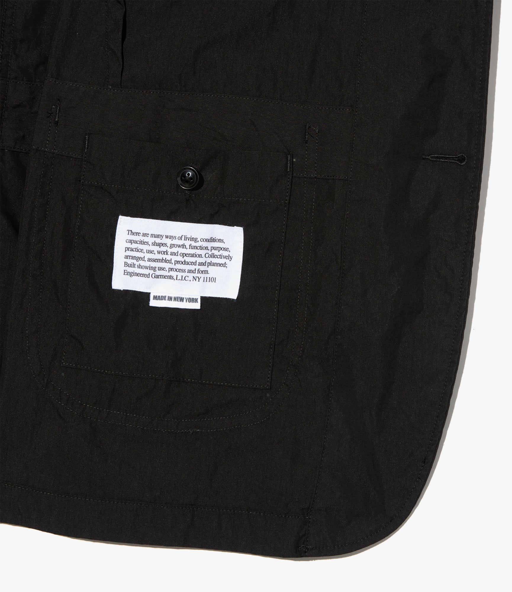 Bedford Jacket - Black Lt. Weight Nyco Poplin - Image 4