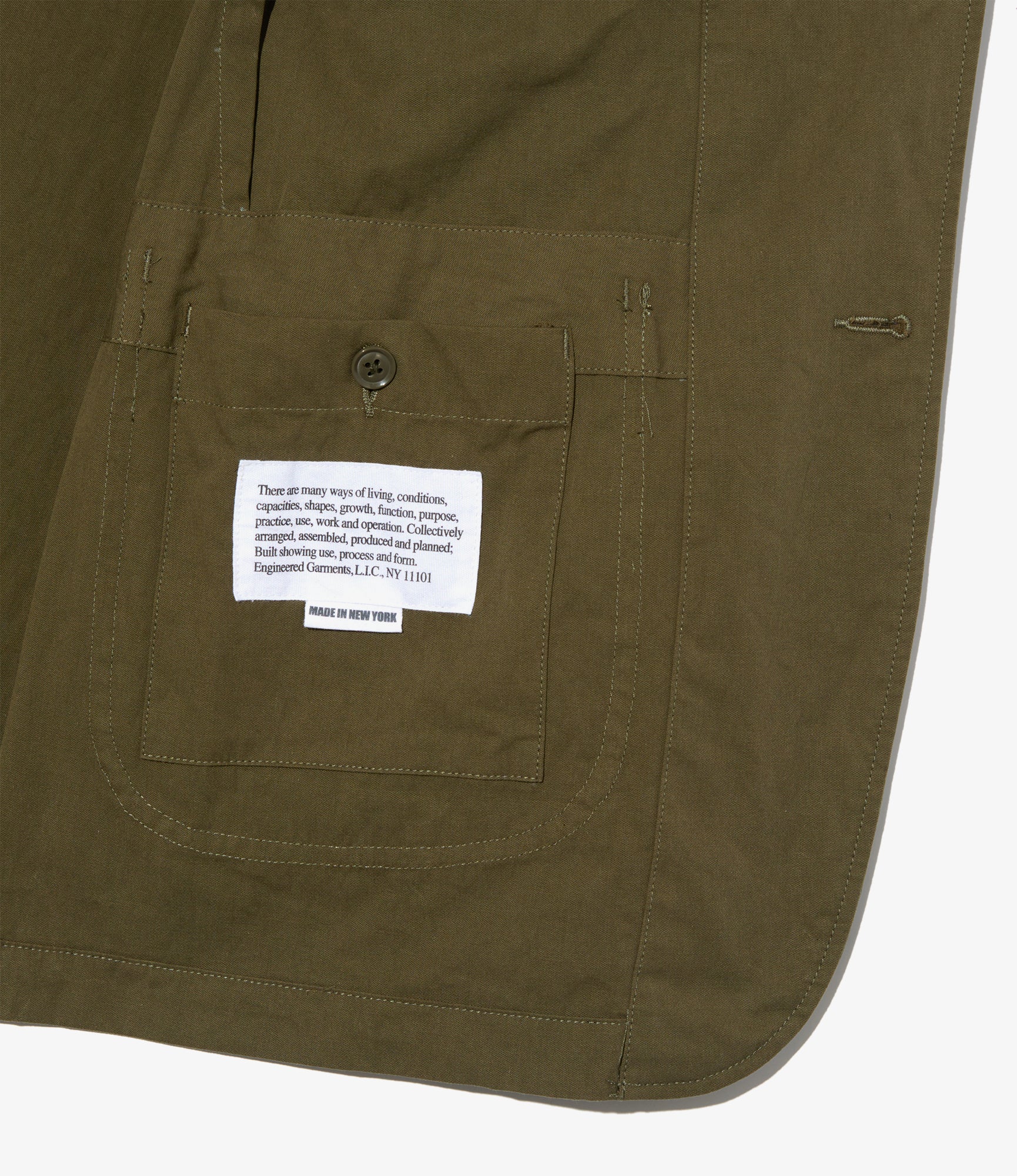 Bedford Jacket - Olive Cotton Sanded Cloth - Image 4