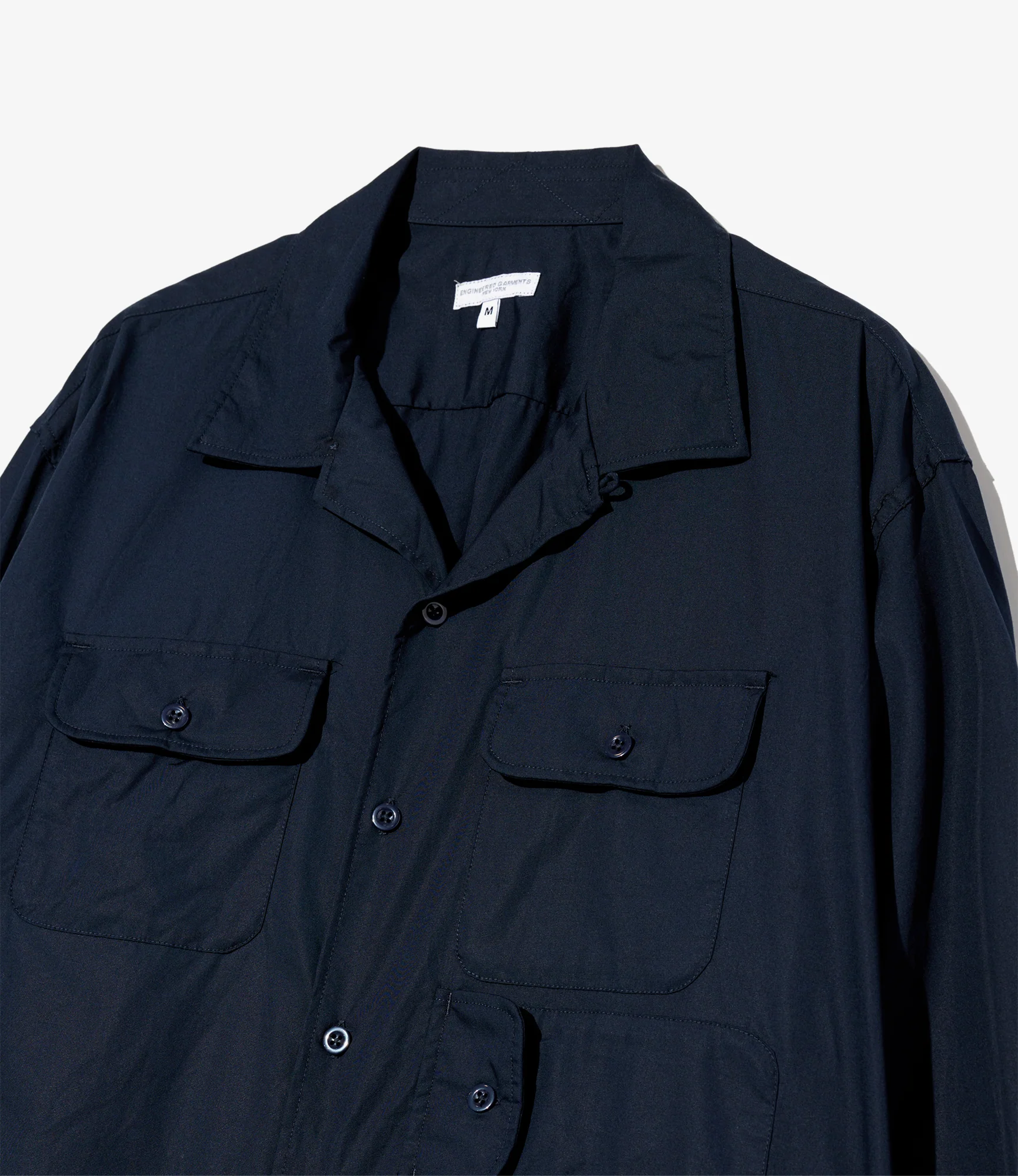 Bowling Shirt - Dk.Navy Cotton Broadcloth - Image 3
