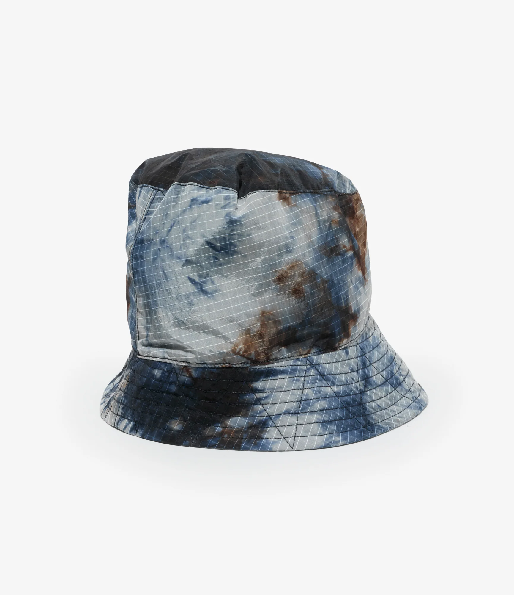 Bucket Hat - Navy Nylon Tie Dye Print Ripstop - Image 2