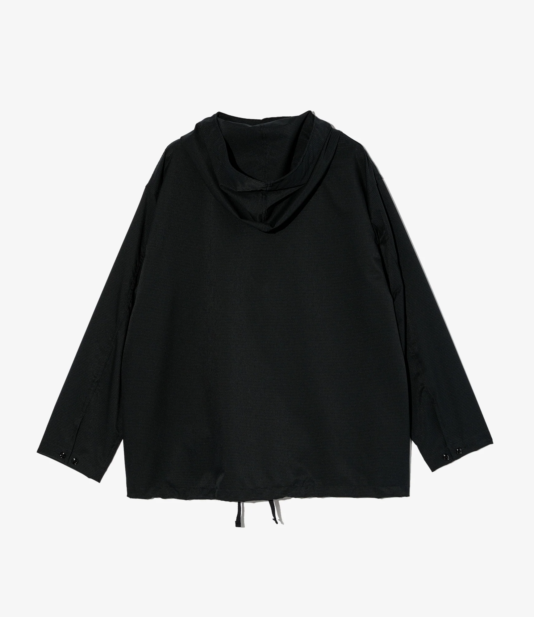 Cagoule Shirt - Black Polyester Mesh - Image 2