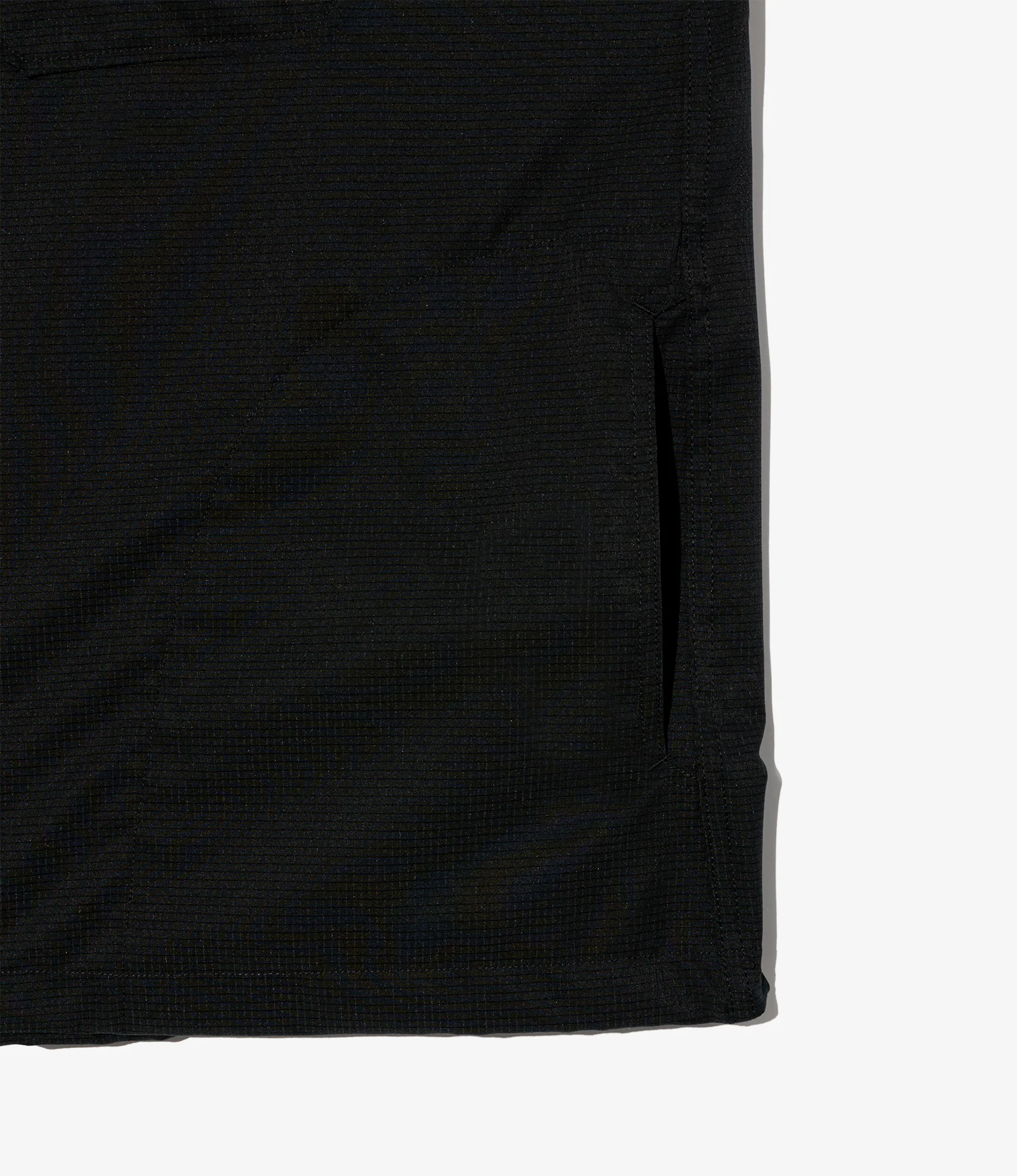 Cagoule Shirt - Black Polyester Mesh - Image 4