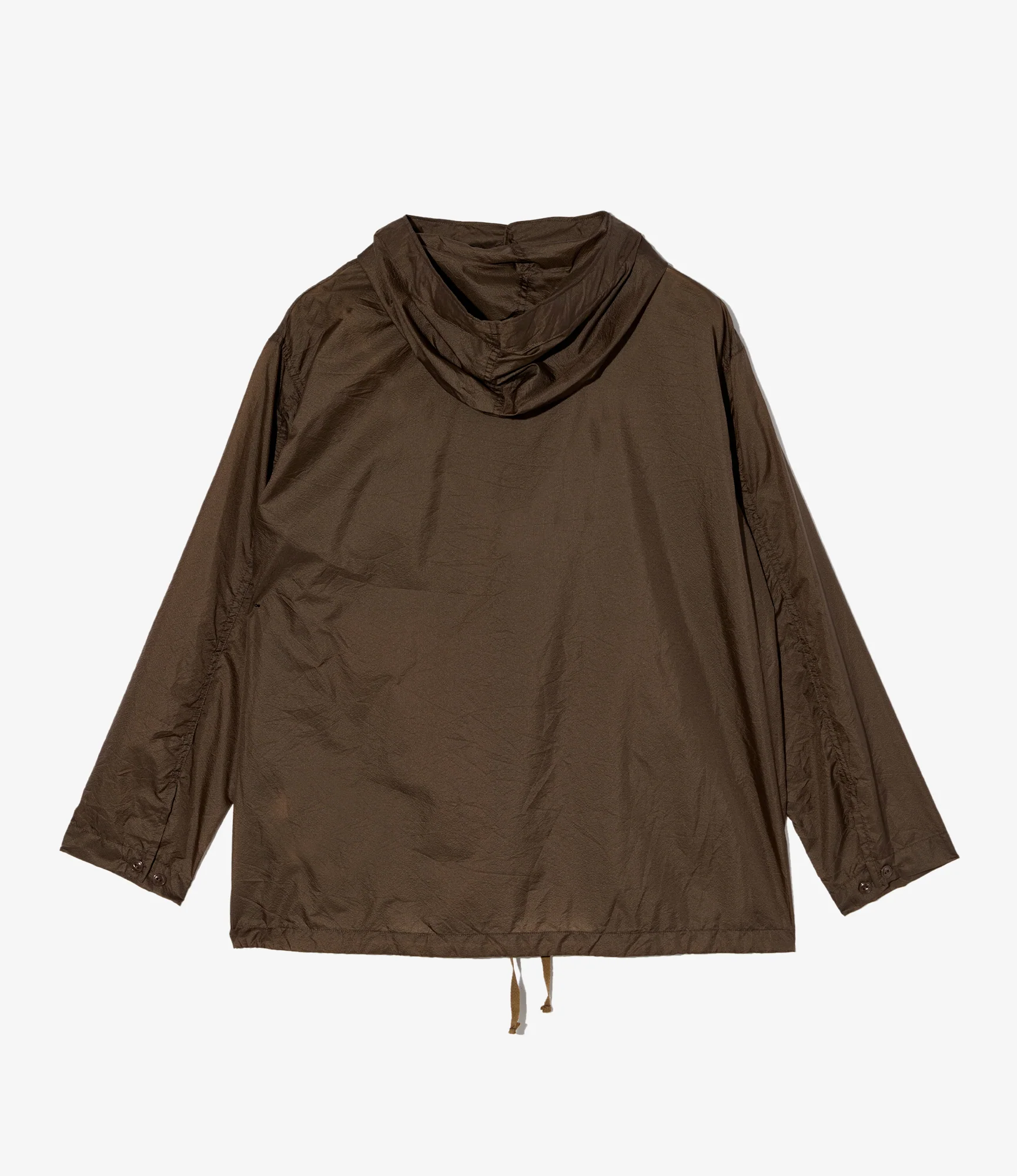 Cagoule Shirt - Brown Nylon Micro Ripstop - Image 2