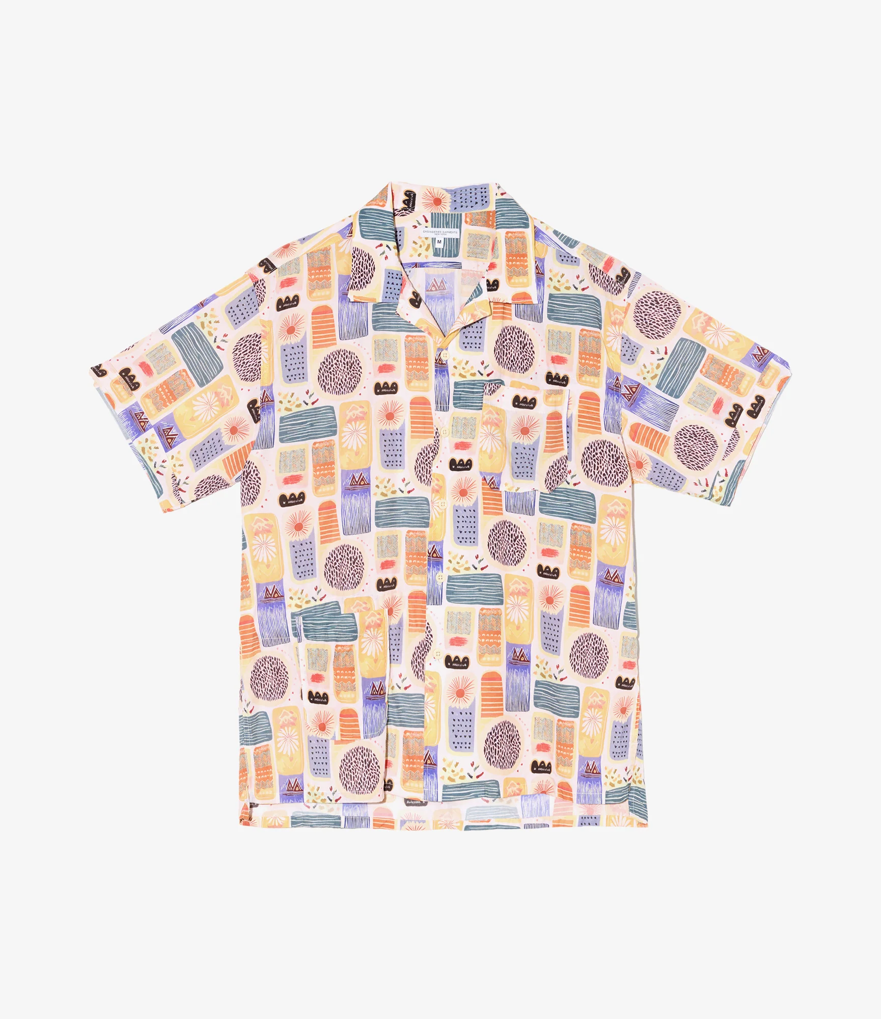 Camp Shirt - Multi Color Tencel Jamaican Print