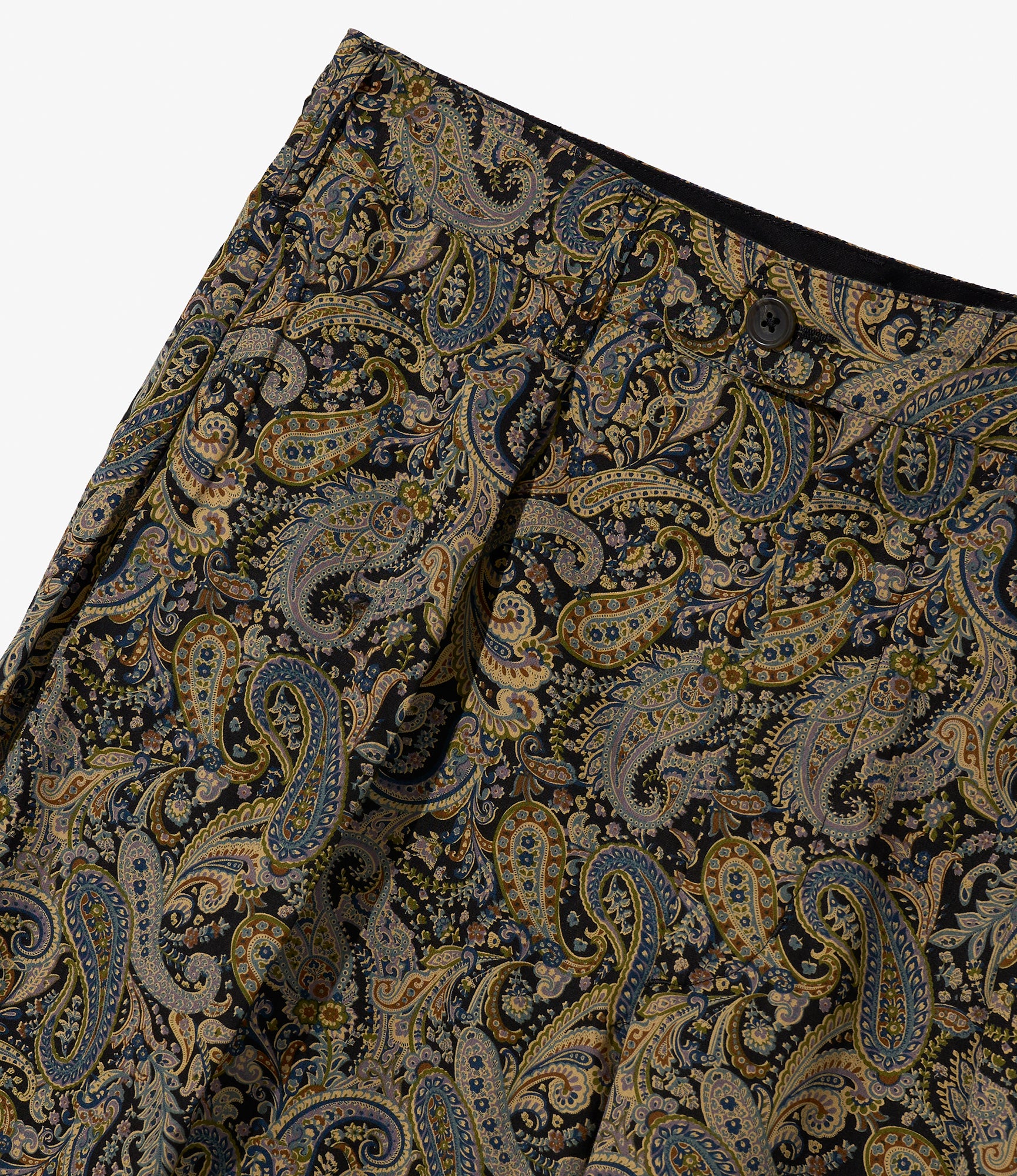 Carlyle Pant - Nepenthes Special - Black Cotton Paisley Print - Image 3