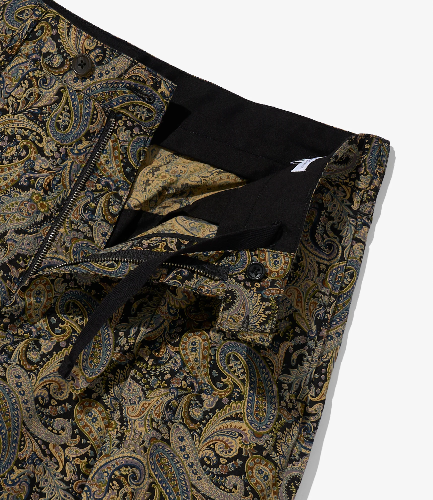 Carlyle Pant - Nepenthes Special - Black Cotton Paisley Print - Image 4