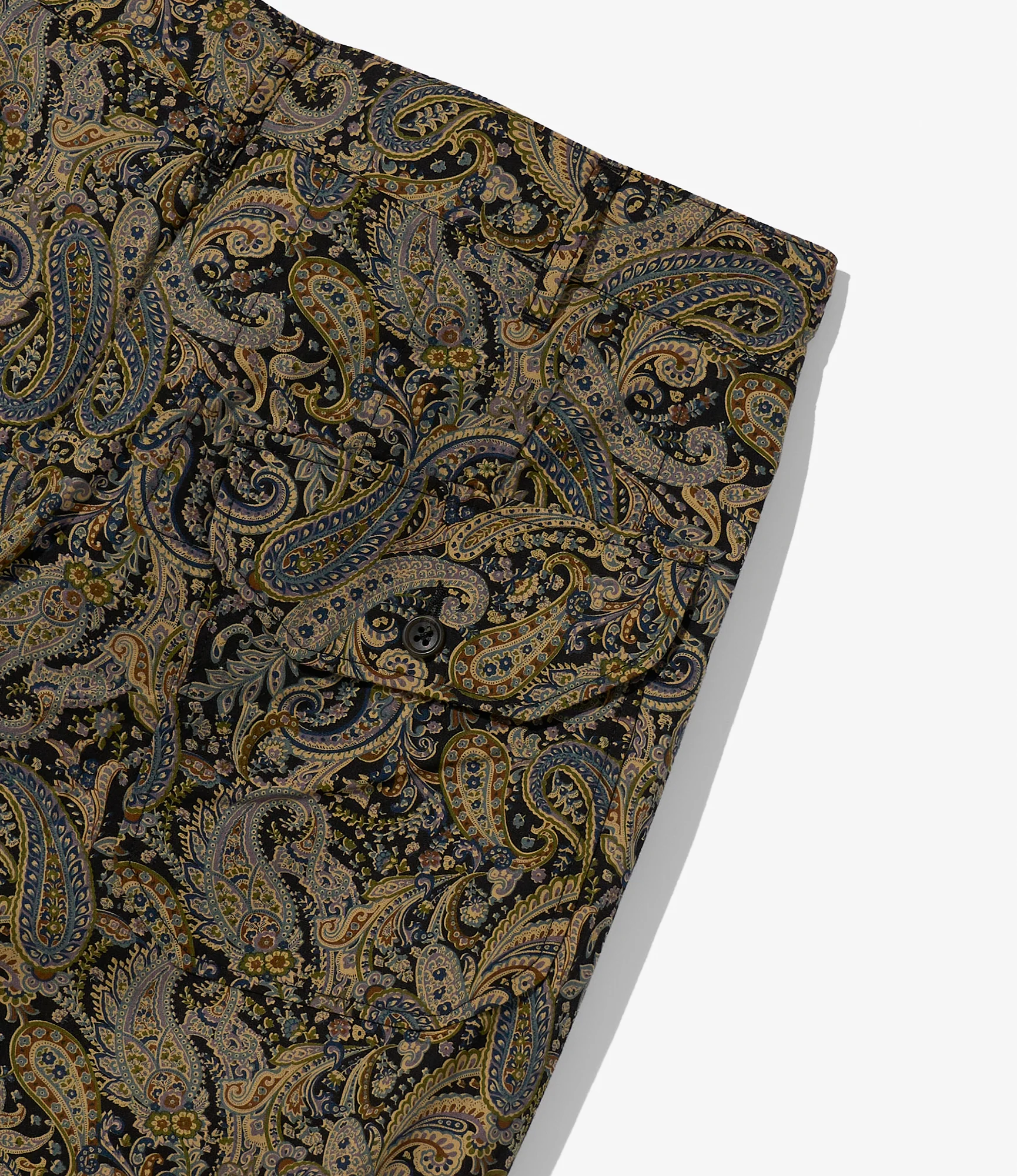 Carlyle Pant - Nepenthes Special - Black Cotton Paisley Print - Image 5