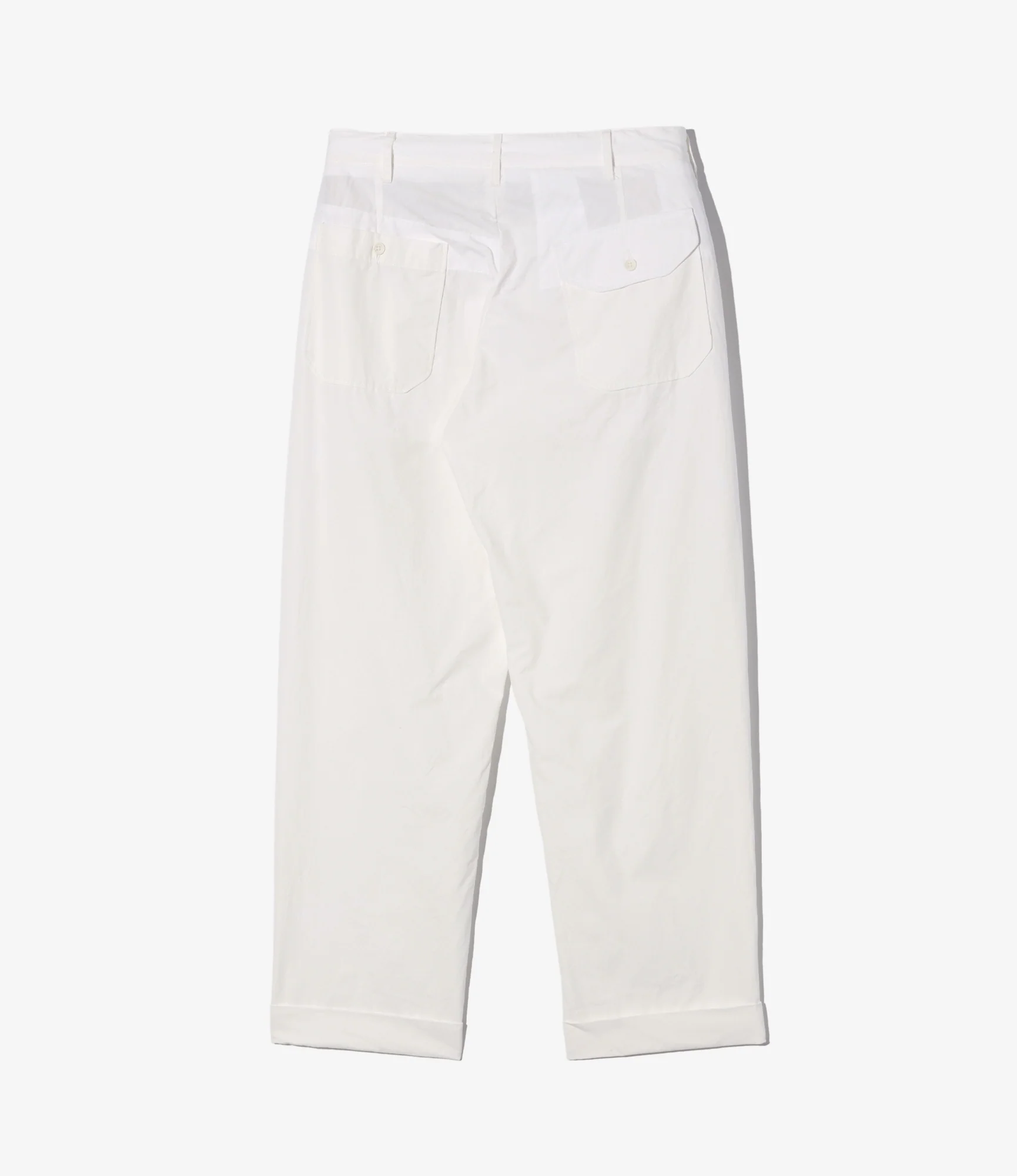 Carlyle Pant - White Cotton Heavy Poplin - Image 2