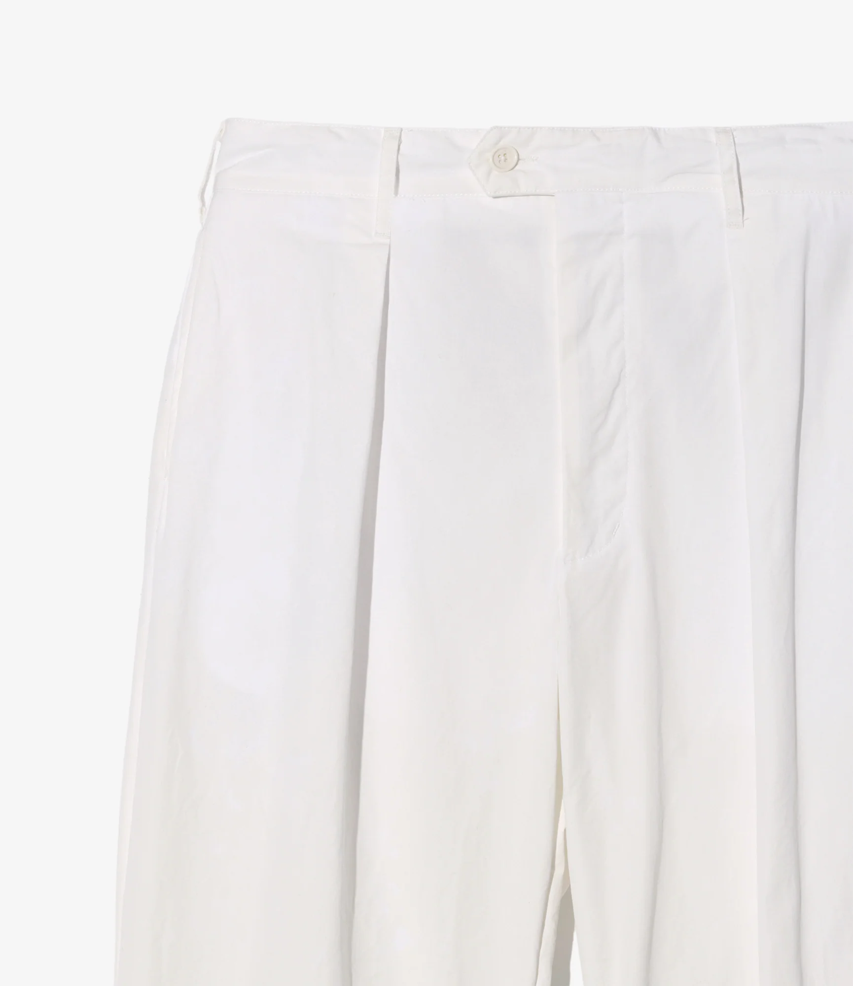 Carlyle Pant - White Cotton Heavy Poplin - Image 3