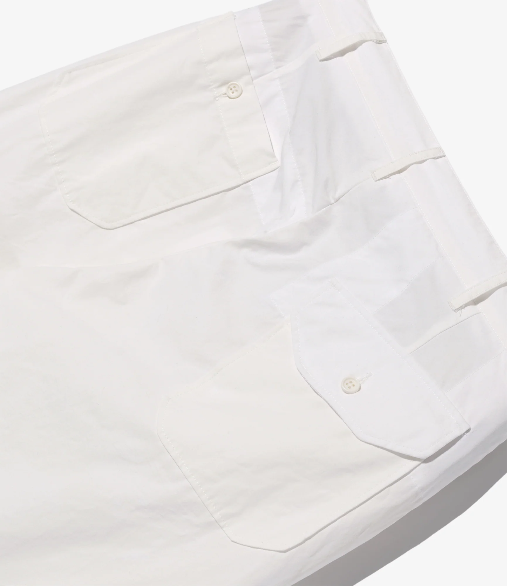 Carlyle Pant - White Cotton Heavy Poplin - Image 4