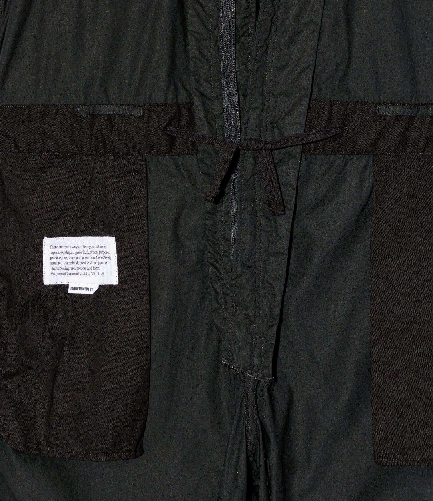 Combi Suit - Black Cotton Highcount Twill - Image 4