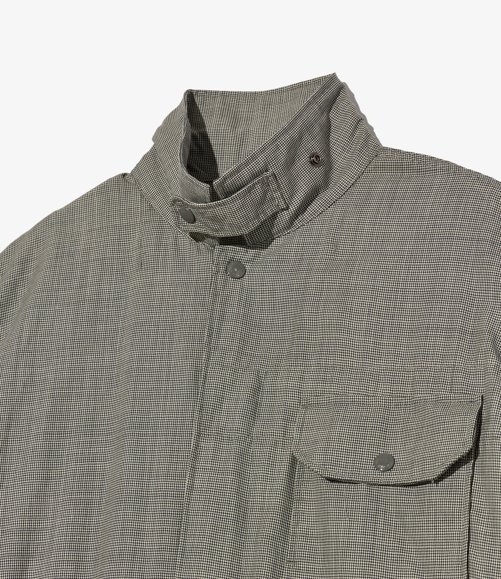 Combi Suit - Grey Micro Houndstooth Tropical Wool - Image 3