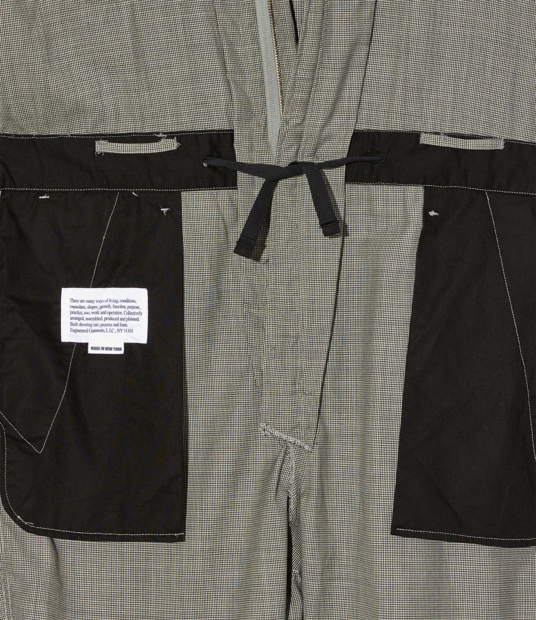 Combi Suit - Grey Micro Houndstooth Tropical Wool - Image 4