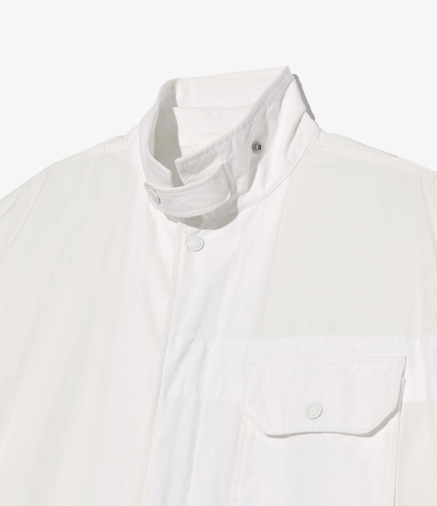 Combi Suit - White Cotton Heavy Poplin - Image 3