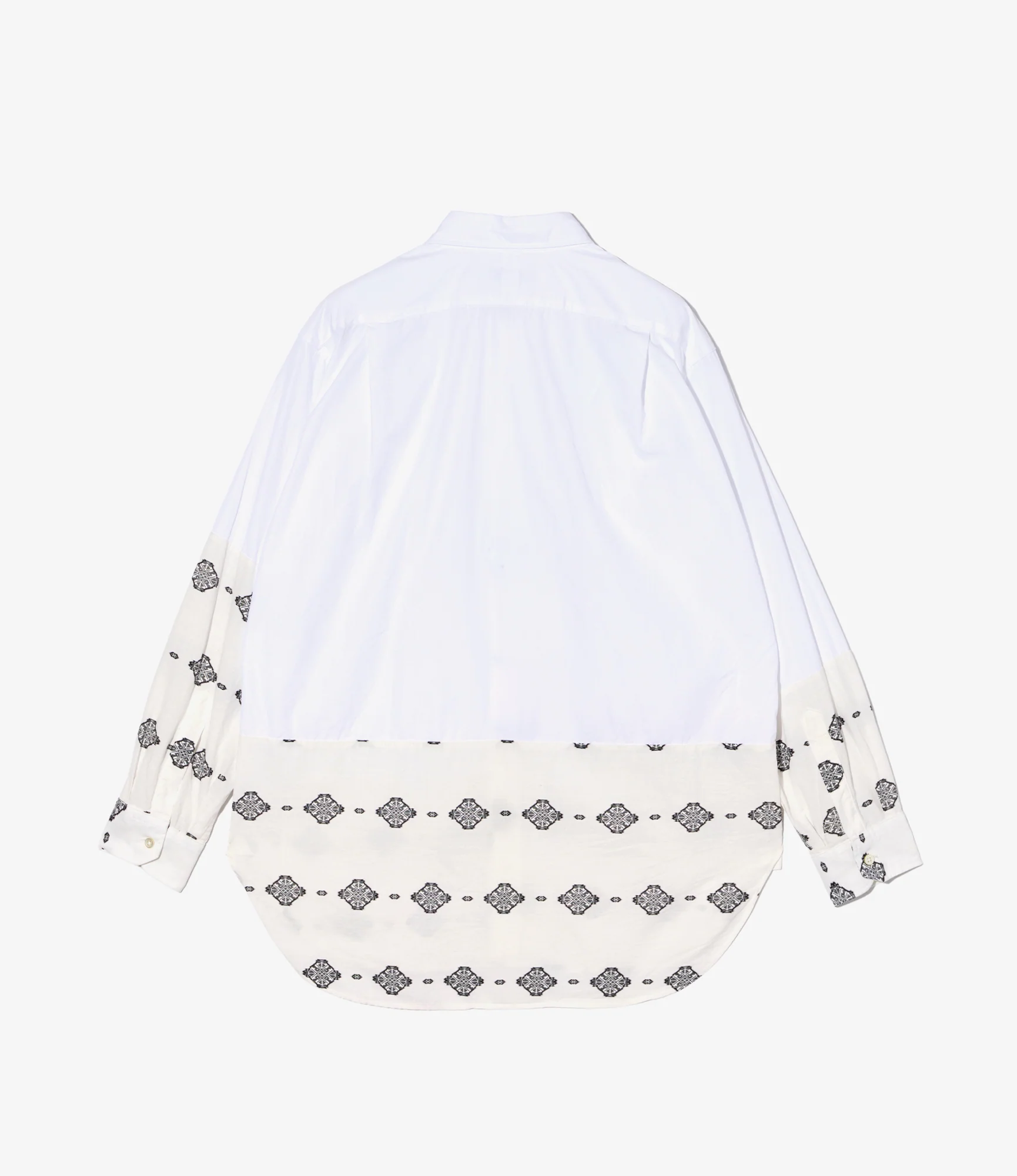 Combo Spread Collar Shirt - White 100's 2Ply Broadcloth - Image 2