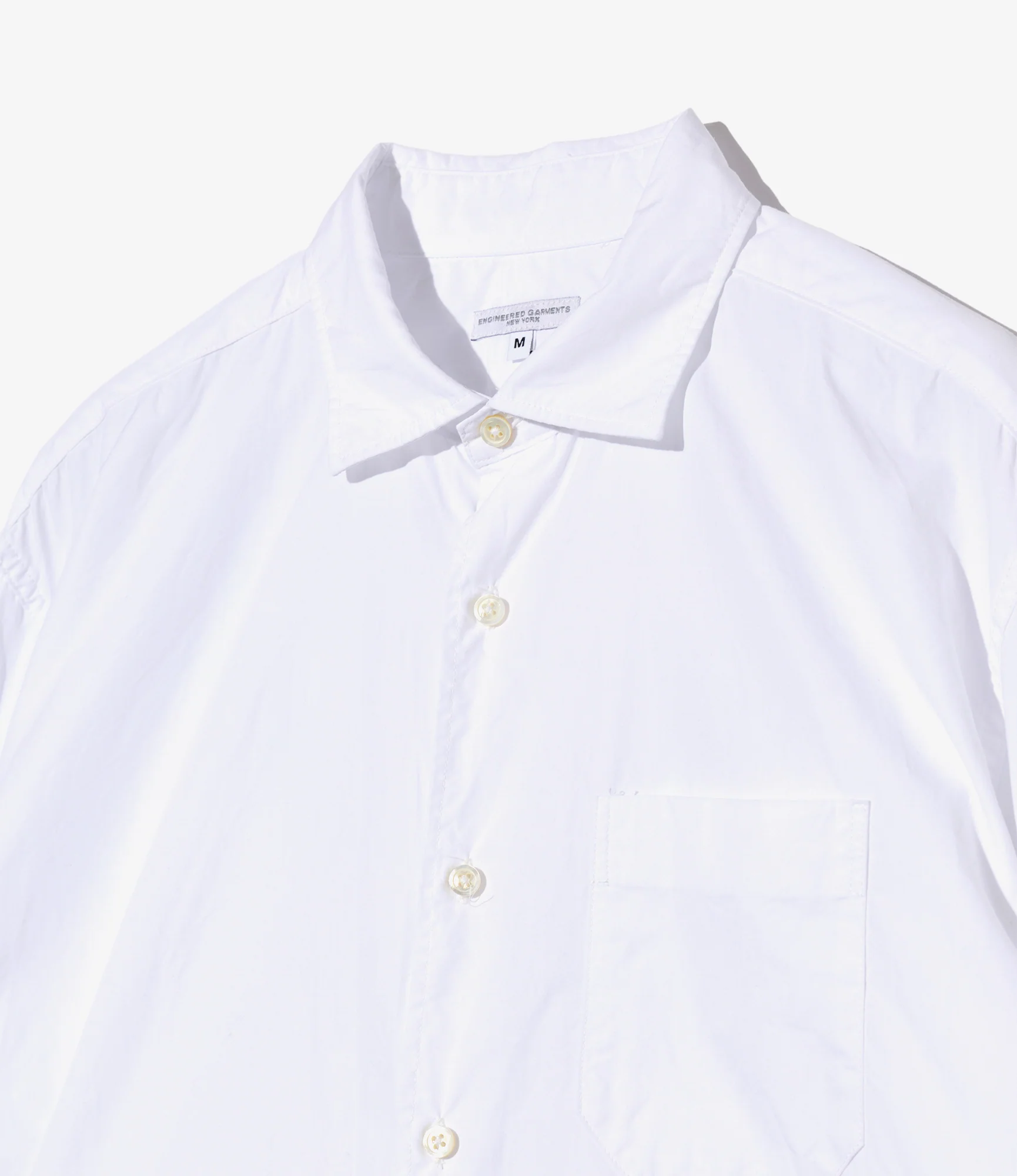 Combo Spread Collar Shirt - White 100's 2Ply Broadcloth - Image 3