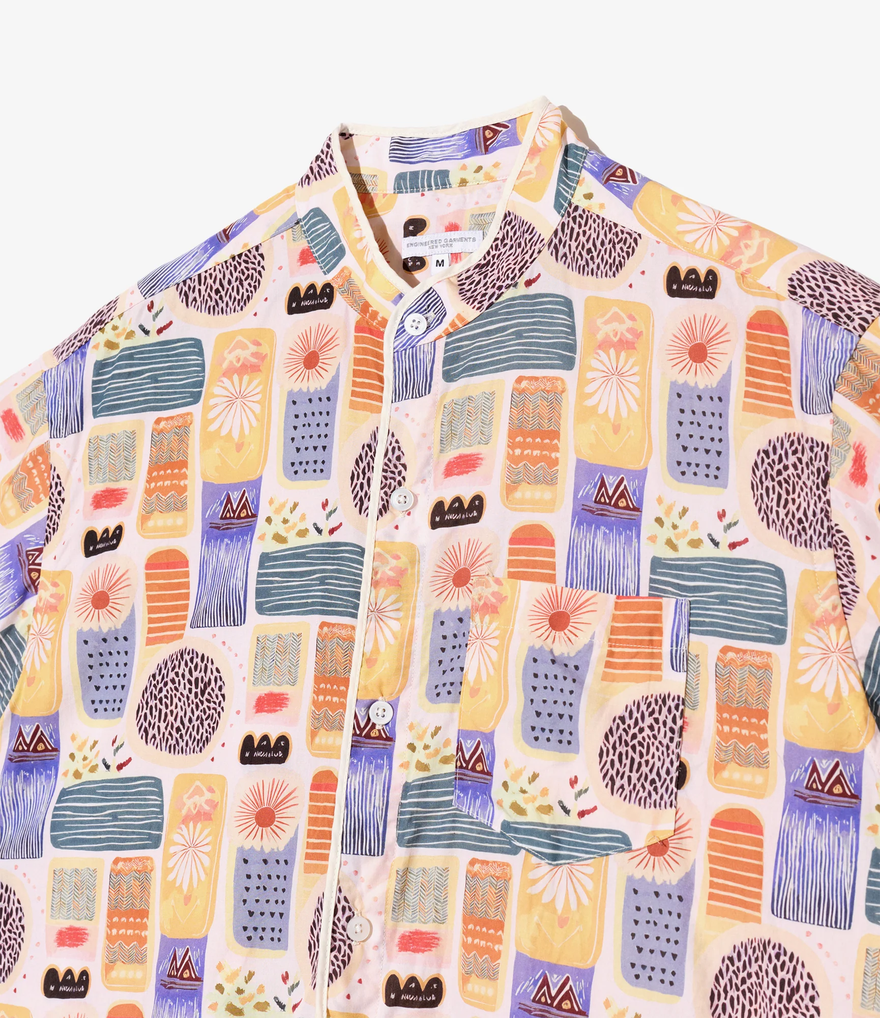 Copley Shirt - Multi Color Tencel Jamaican Print - Image 3