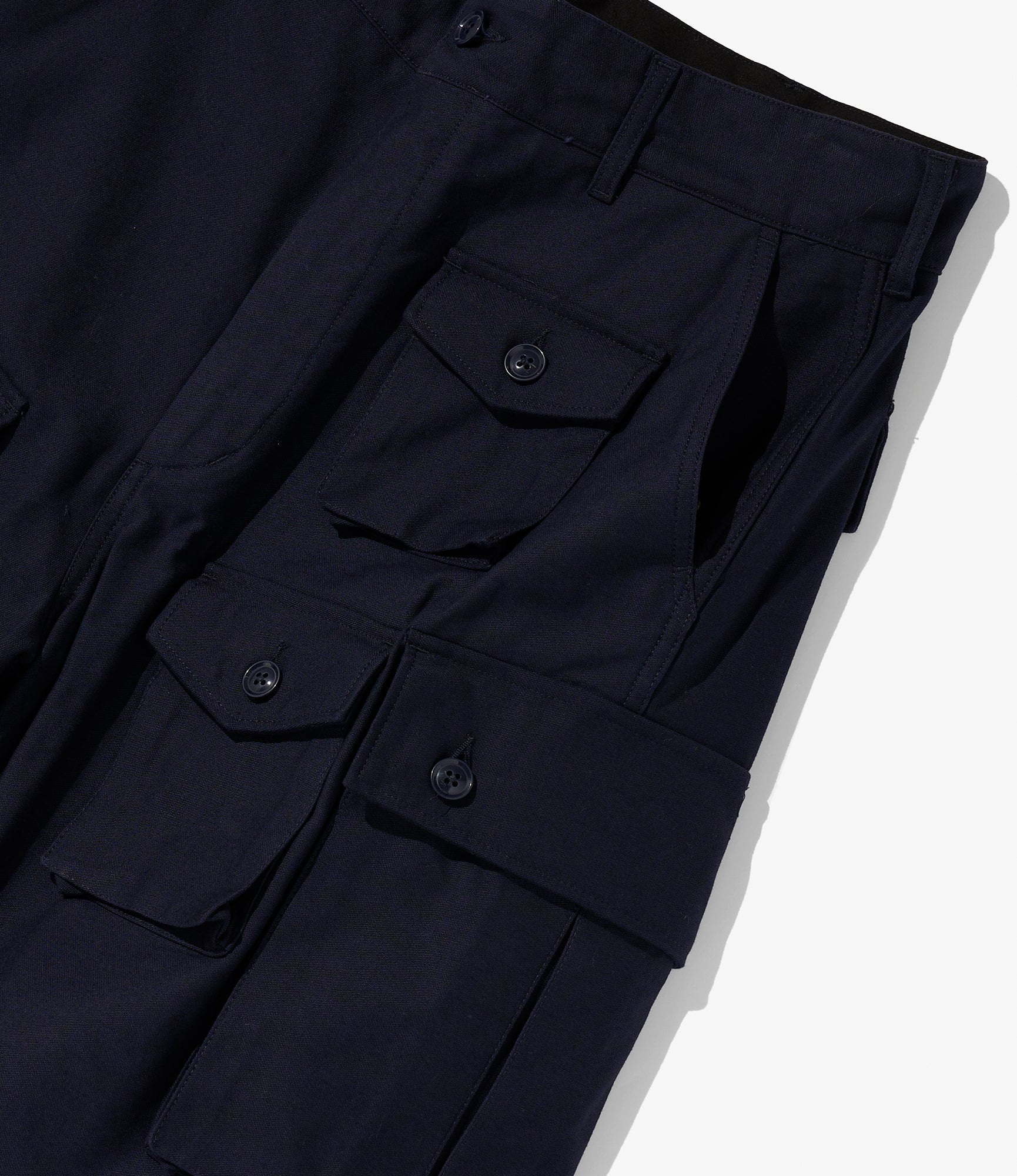 FA Short - Nepenthes Special - Dk. Navy Cotton Reverse Sateen - Image 3