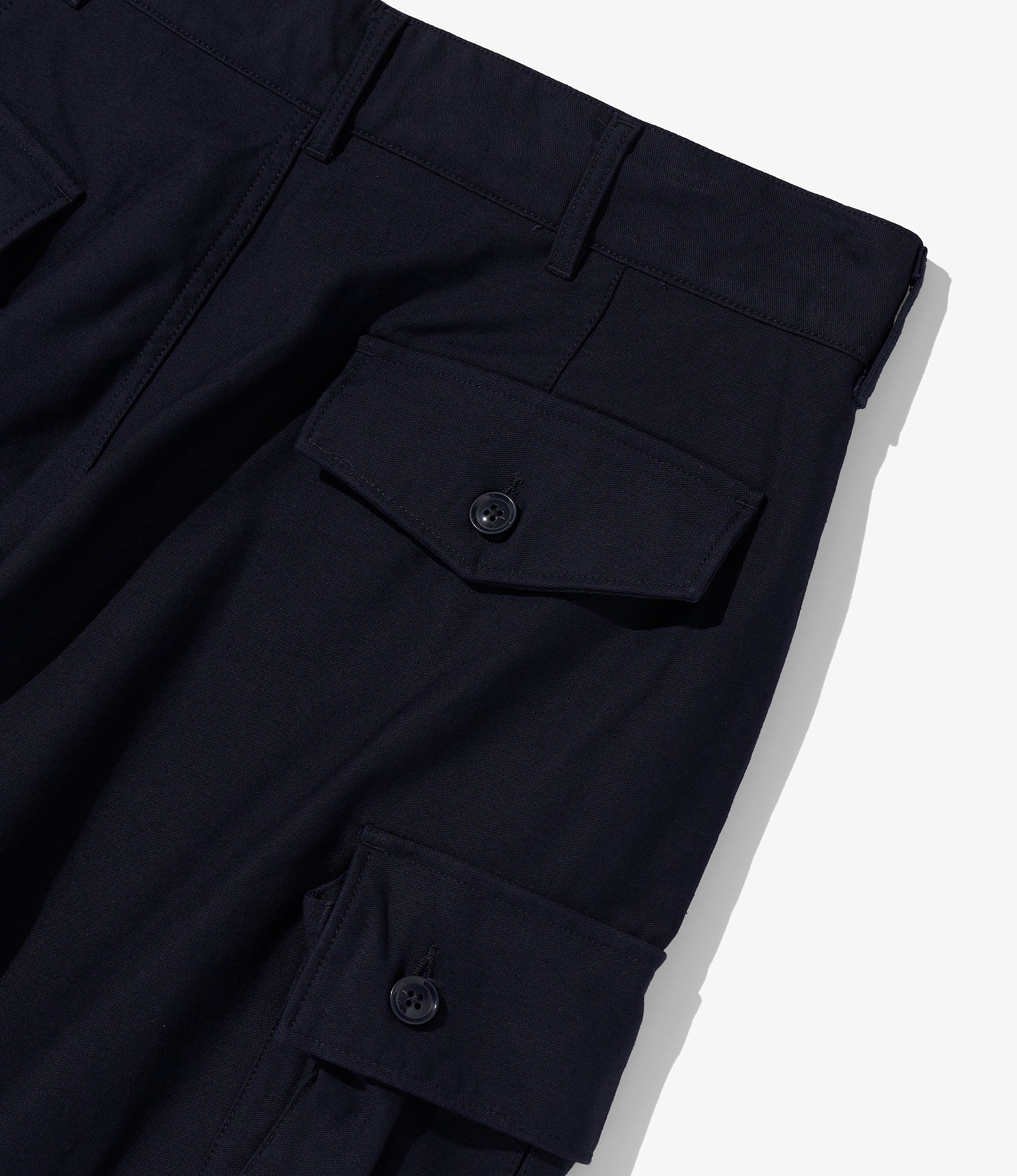 FA Short - Nepenthes Special - Dk. Navy Cotton Reverse Sateen - Image 5
