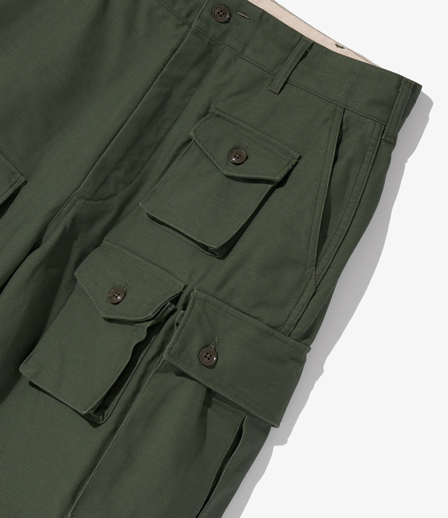 FA Short - Nepenthes Special - Olive Cotton Reverse Sateen - Image 3