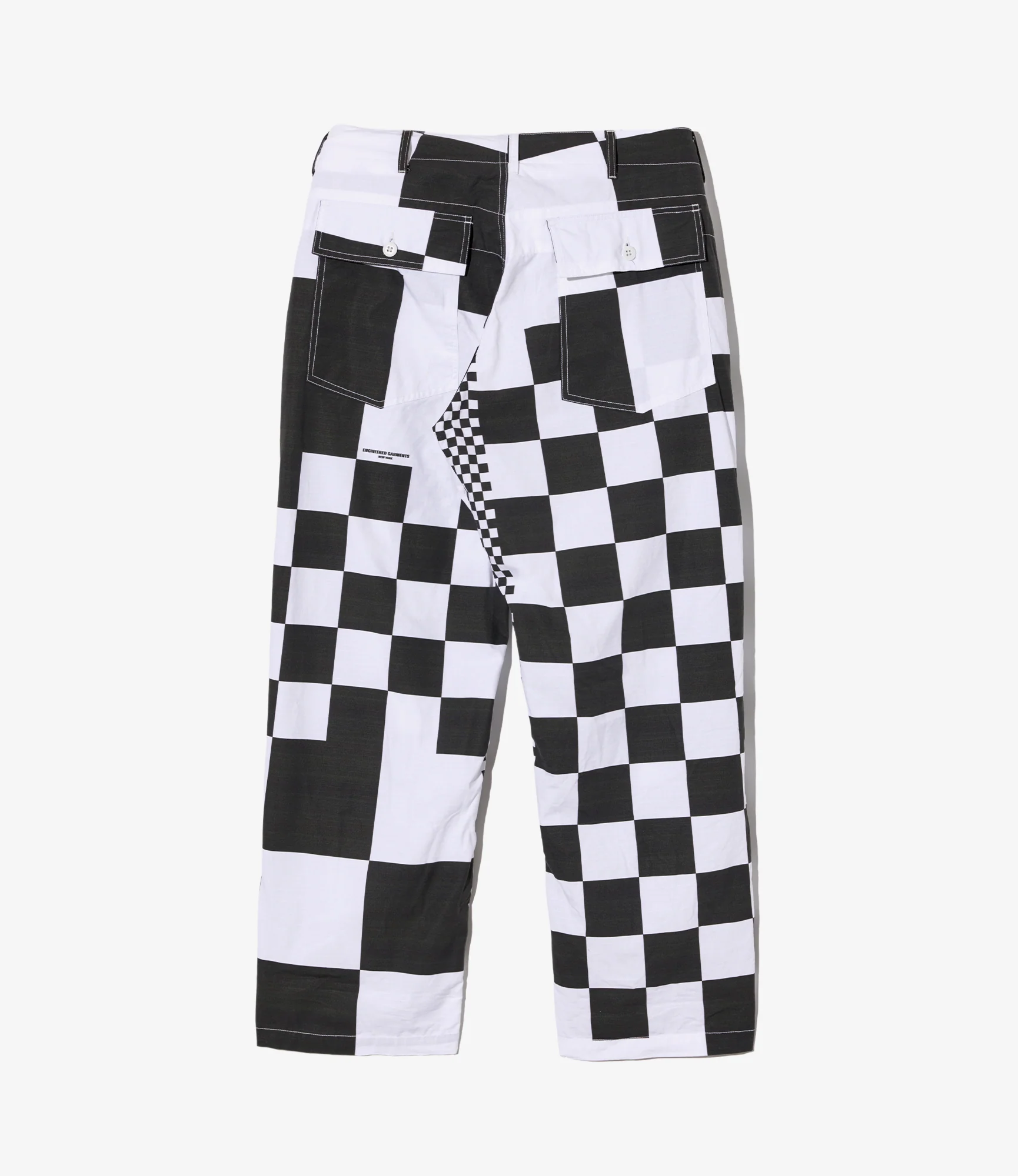 Fatigue Pants - White/Black Checker Print Ripstop - Image 2