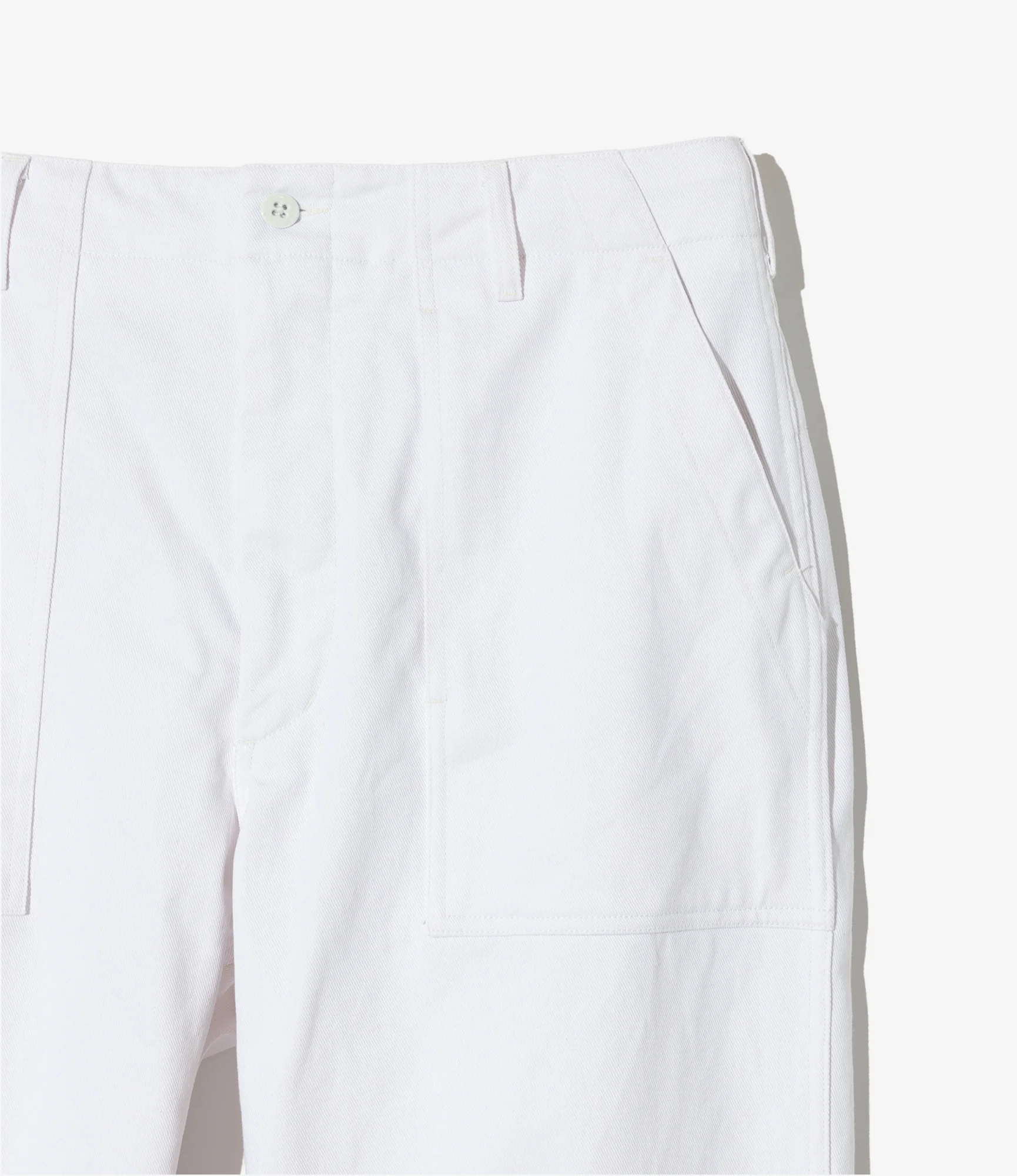 Fatigue Pants - White Cotton Heavy Twill - Image 3