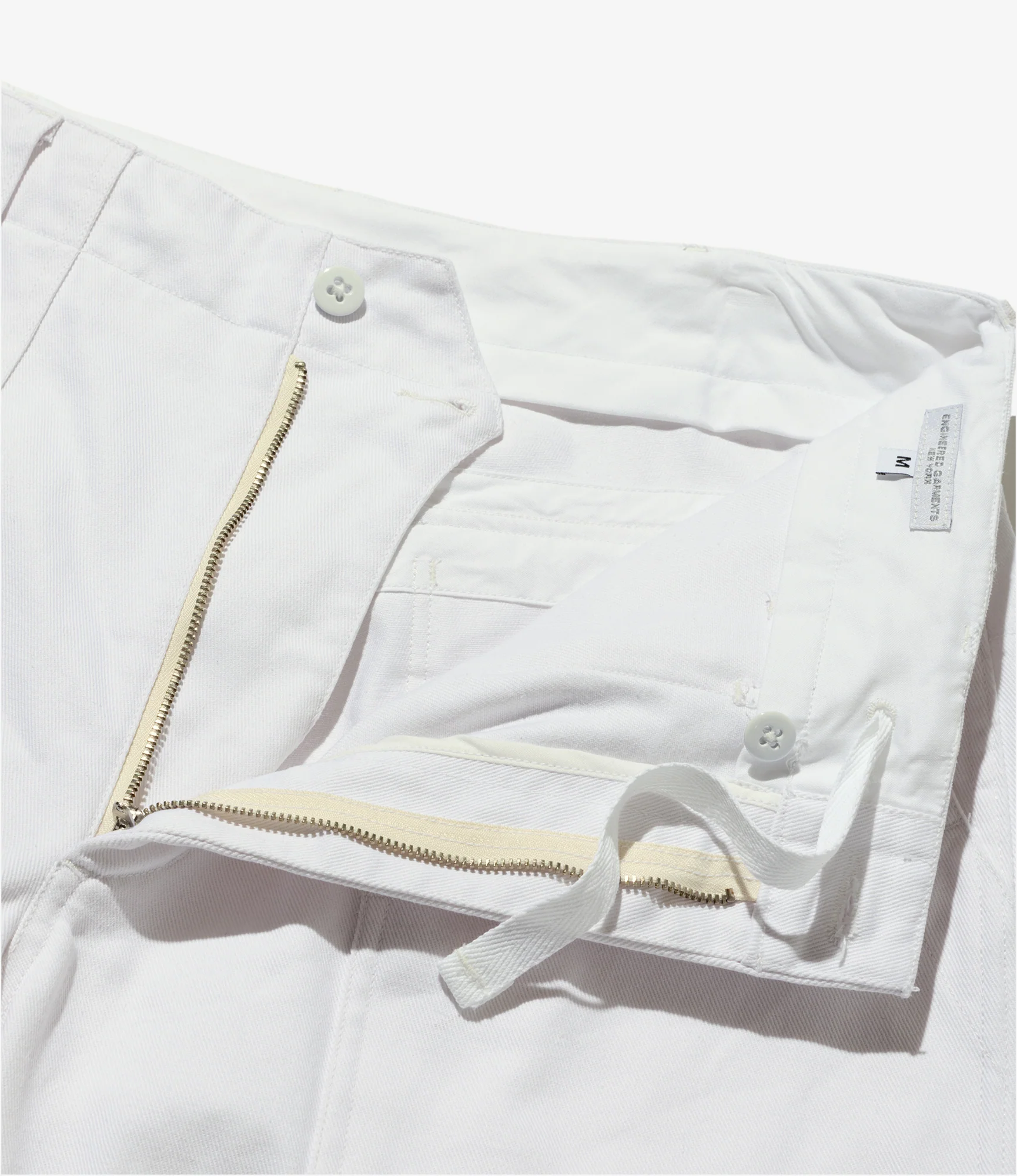 Fatigue Pants - White Cotton Heavy Twill - Image 4