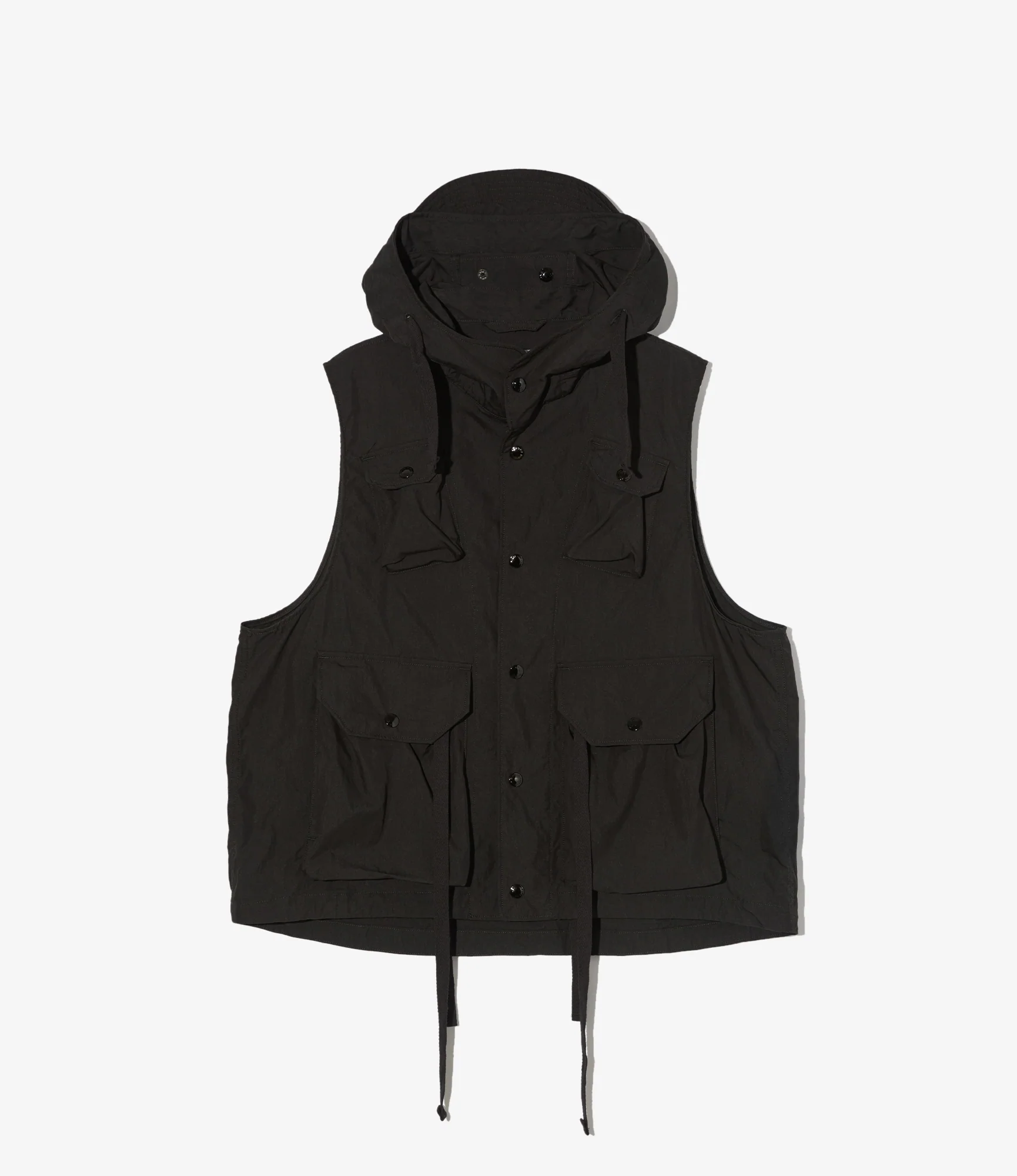 Field Vest - Black Lt. Weight Nyco Poplin